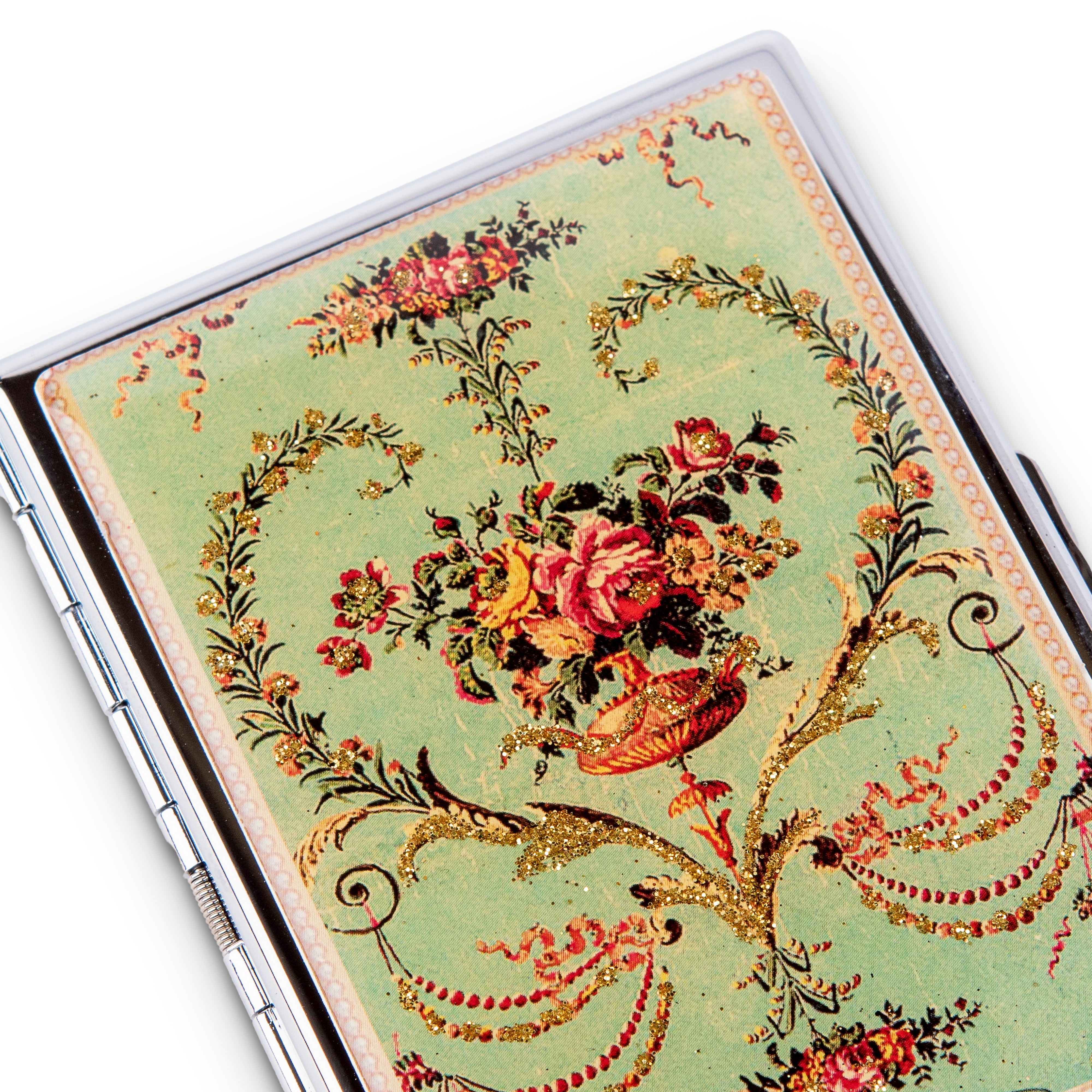 Natasha Farina Paris. Cigarette Case in Floral Design