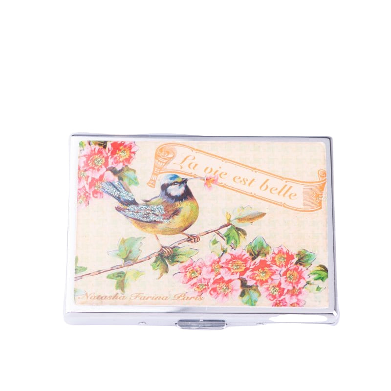 Natasha Farina Paris. Cigarette Case in Bird Design