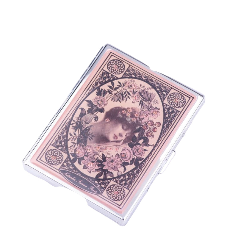 Natasha Farina Paris. Cigarette Case with Vintage Lady Design
