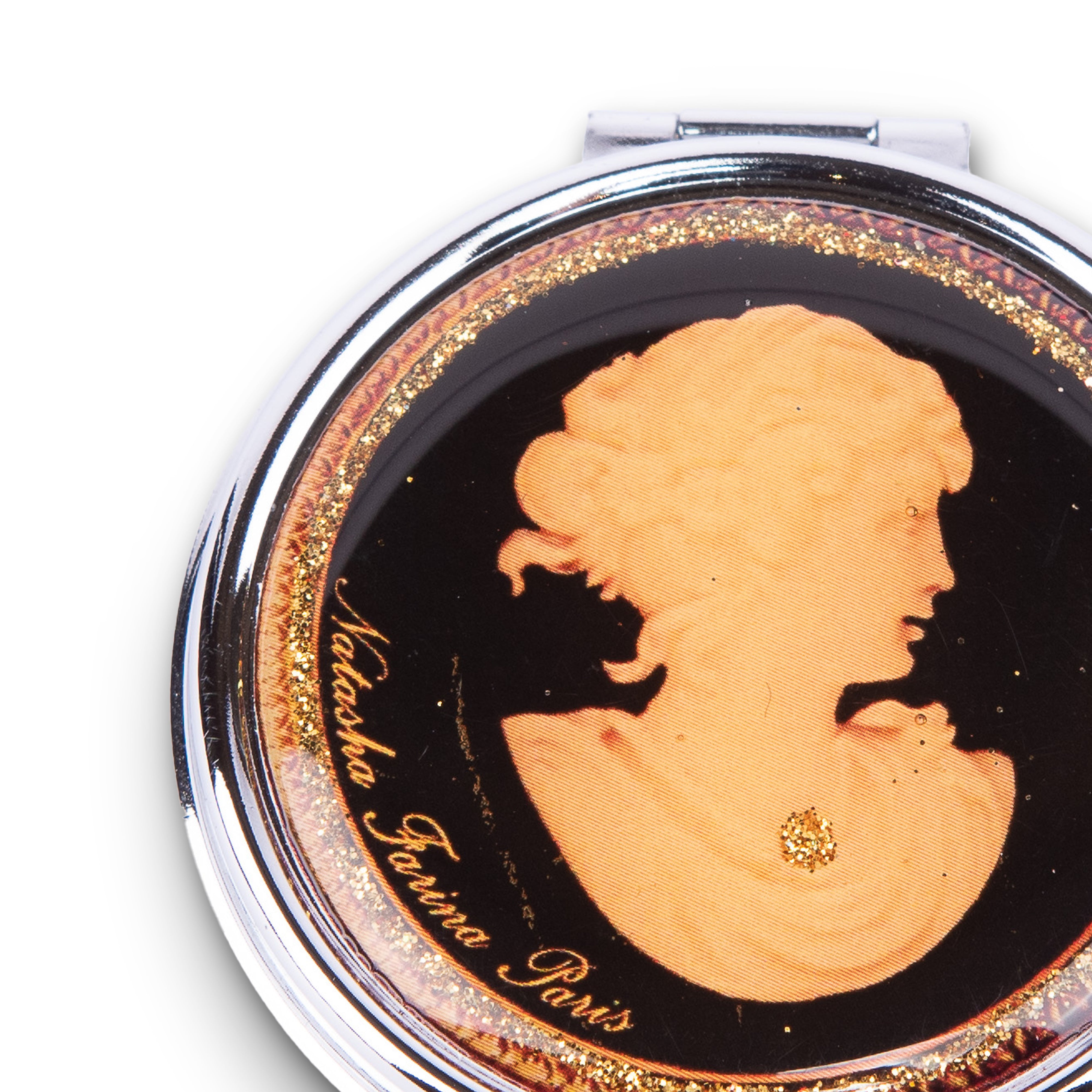 Natasha Farina Paris. Purse Ashtray with Cameo Design. Small Size