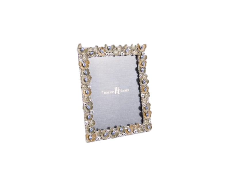Thorson Hosier. Beverly Butterfly Photo Frame Studded with Crystals and Studs. Available in Two Colours