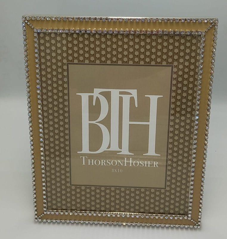 Thorson Hosier. Valencia Photo Frame Studded with Pure Crystals Available in 5 Colours.