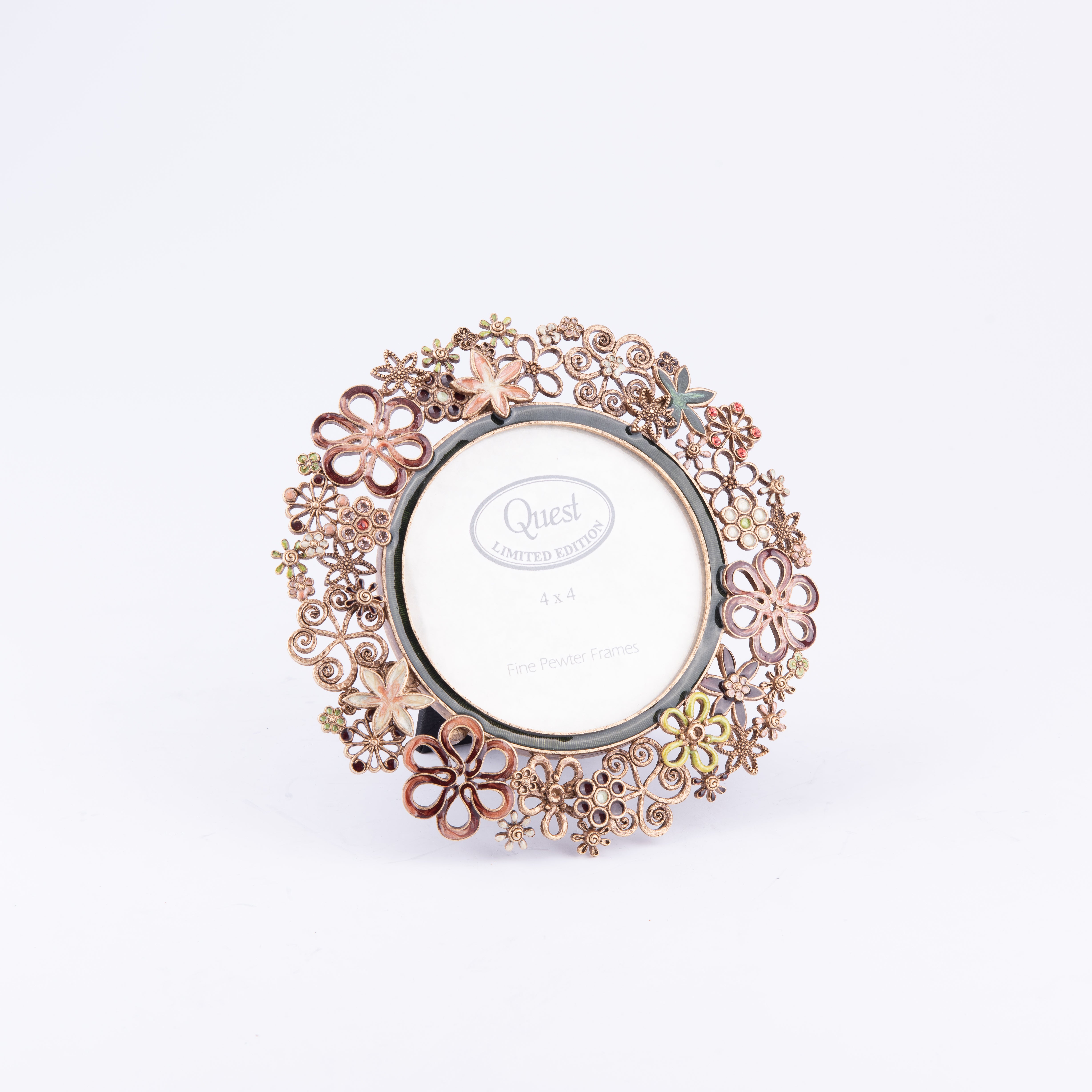 إطار صور محدود الإصدار بتصميم زهور من كويست جيفتس آند ديزاين