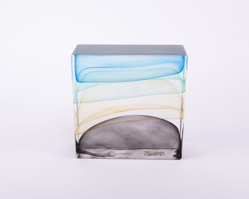 Global Views. Handmade Crown Block-Storm Sculpture. Medium Size