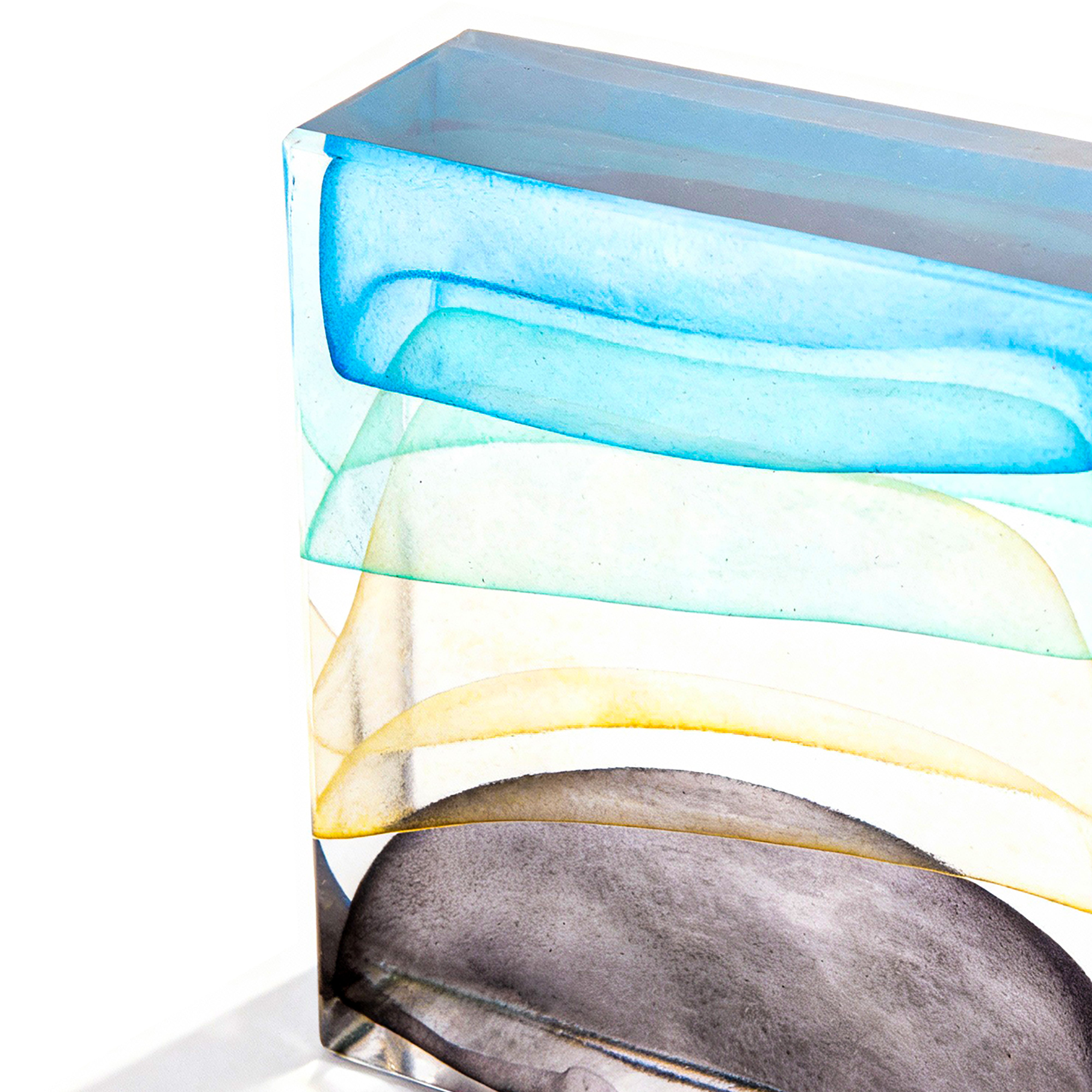 Global Views. Handmade Crown Block-Storm Sculpture. Medium Size