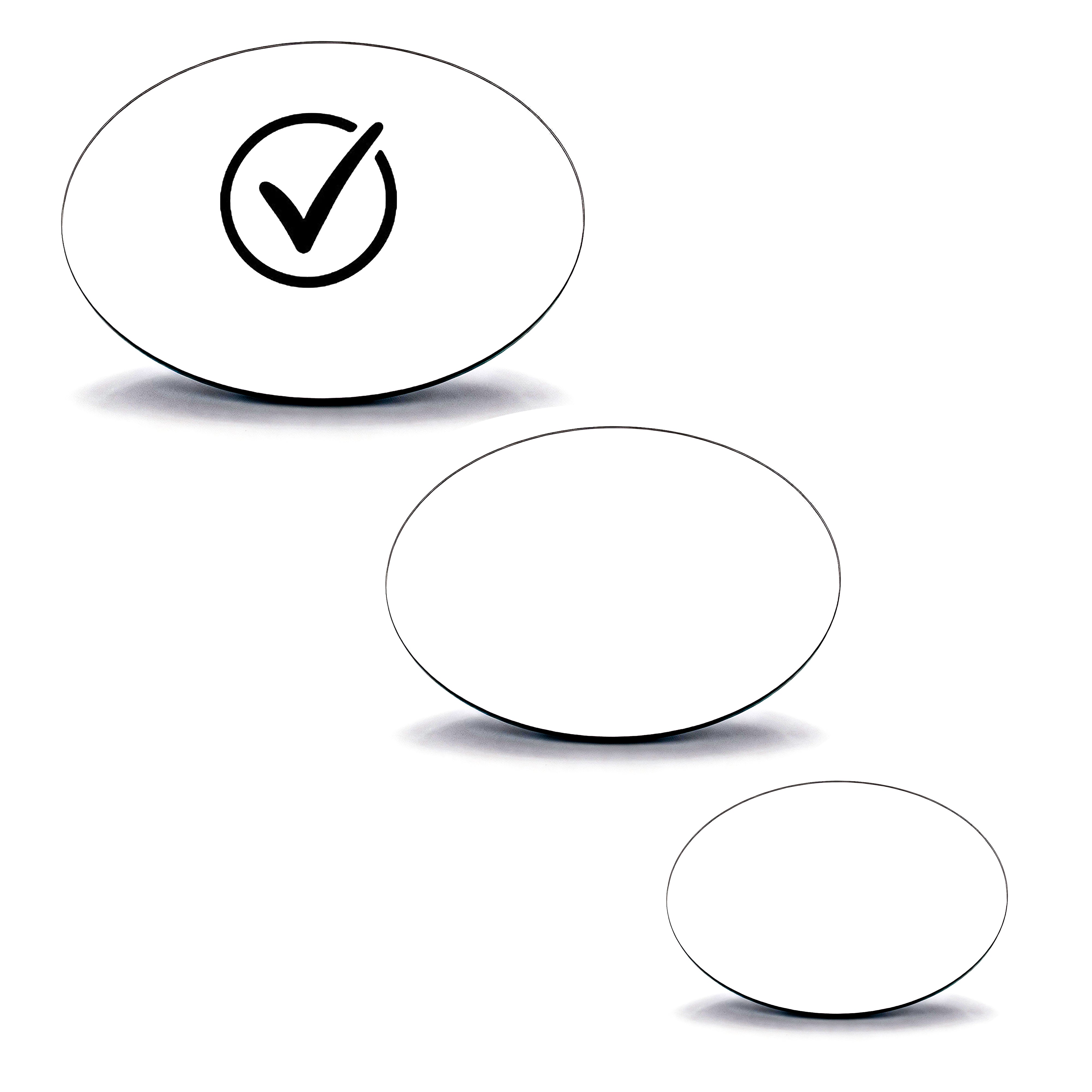 Global Views. Italian Discus Mirror. Large Size