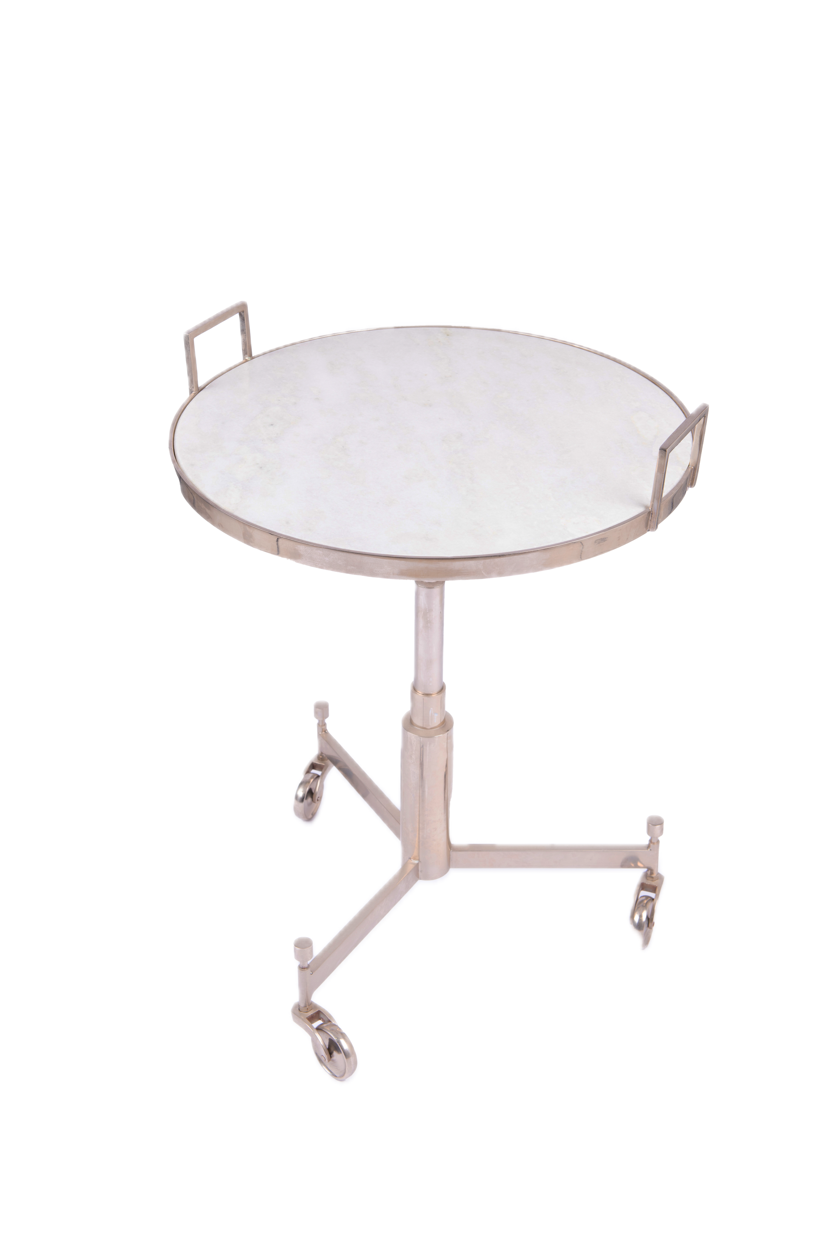Global Views. Trolley Pedestal End Table