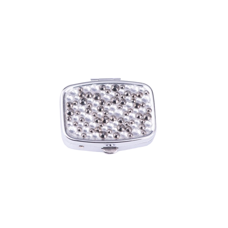 Jay Jayson's. Pill Case Studded with Crystals. Small Size