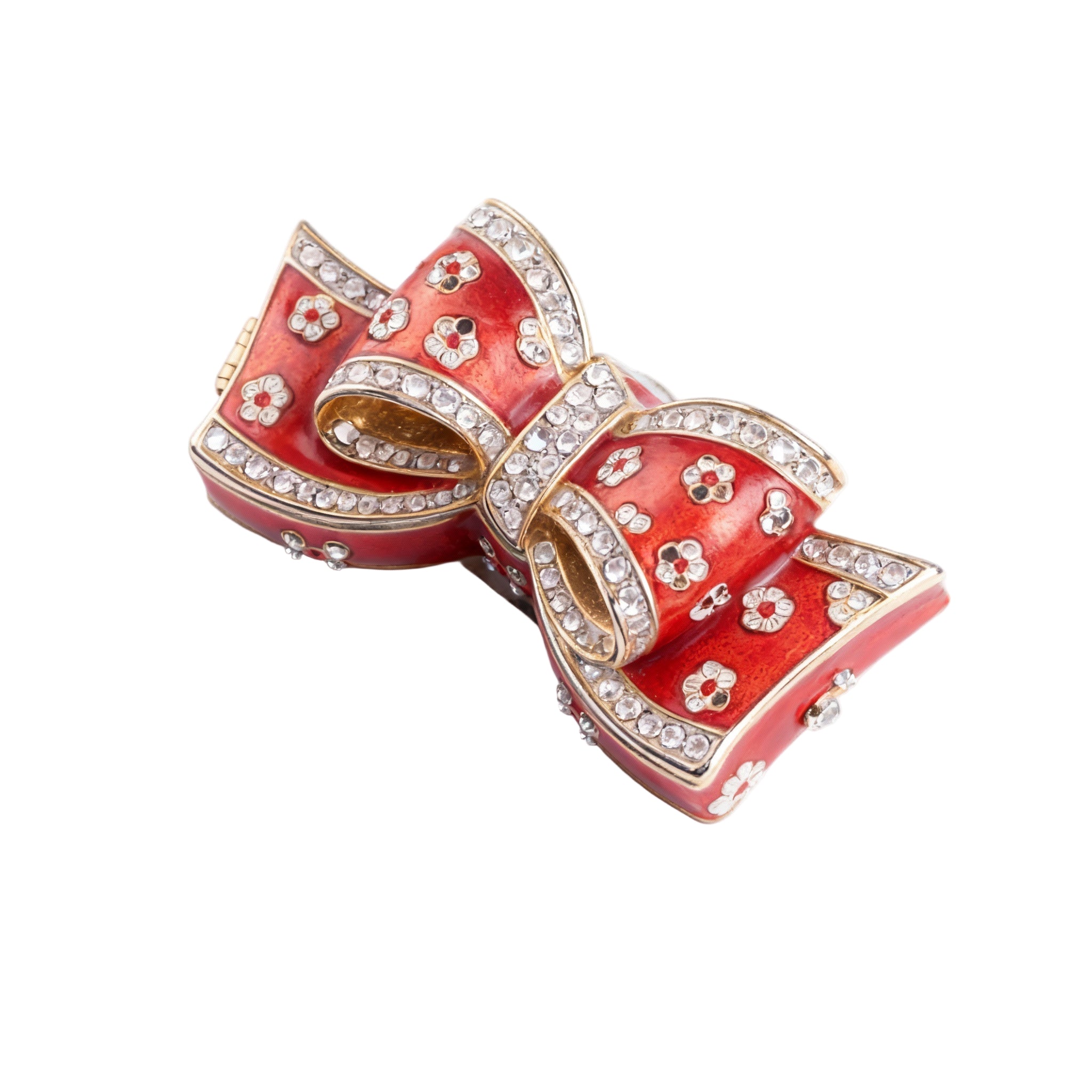 Jay Jayson's. Red Box Designed with Bow Shape.