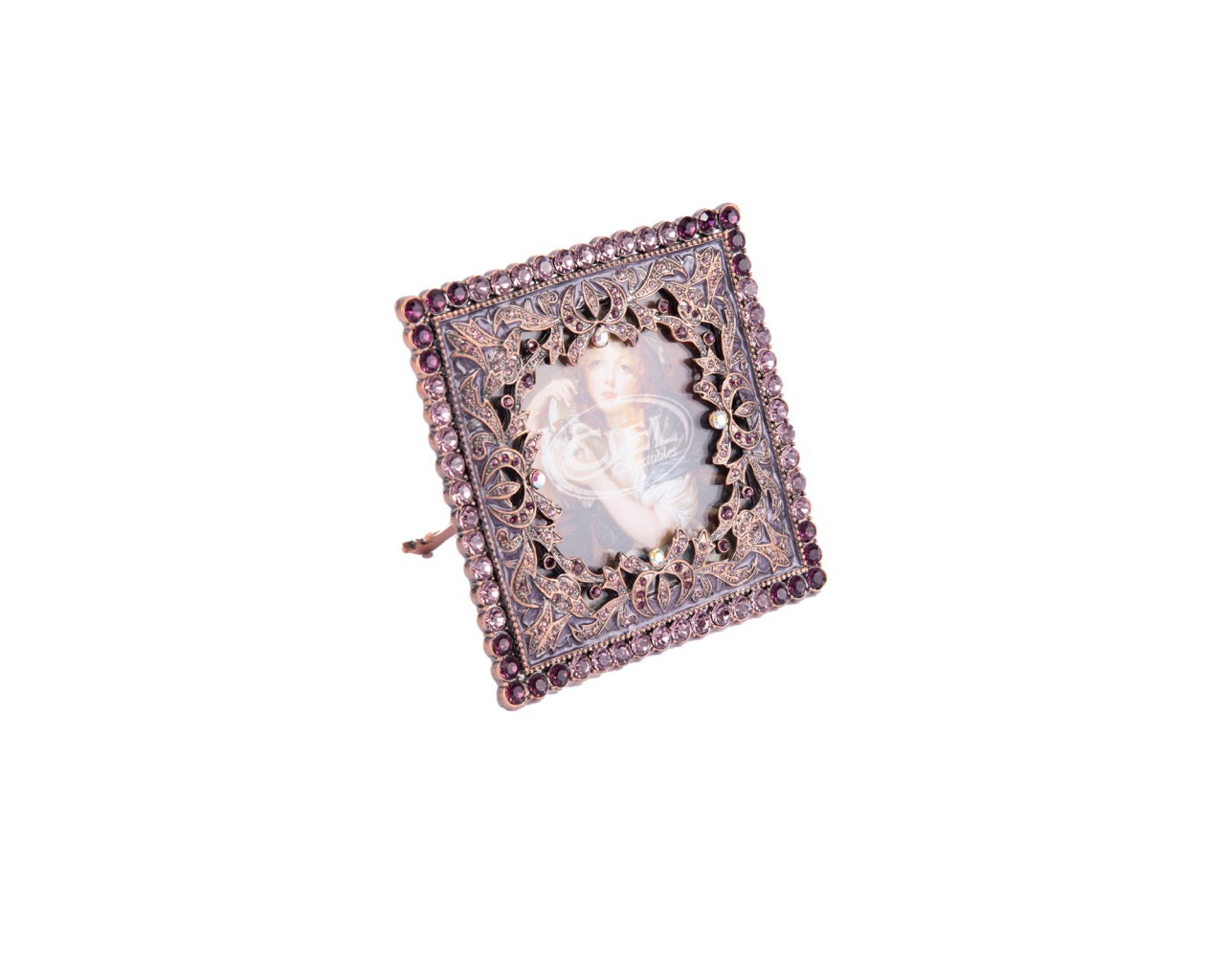 Jay Jayson's. Square Picture Frame Studded with Swarovski. Small Size