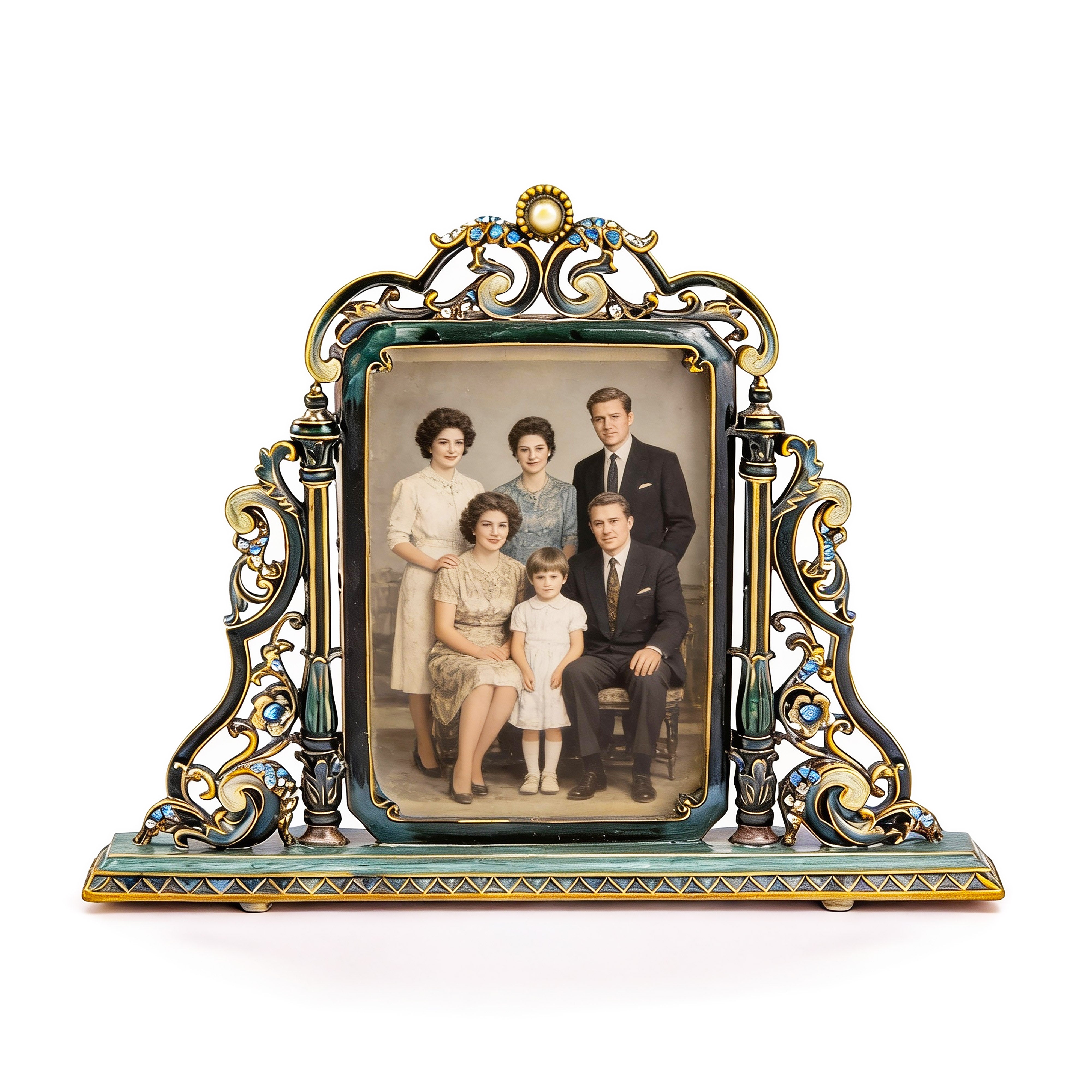 Jay Jayson's. Picture Frame Studded with Swarovski. Medium Size