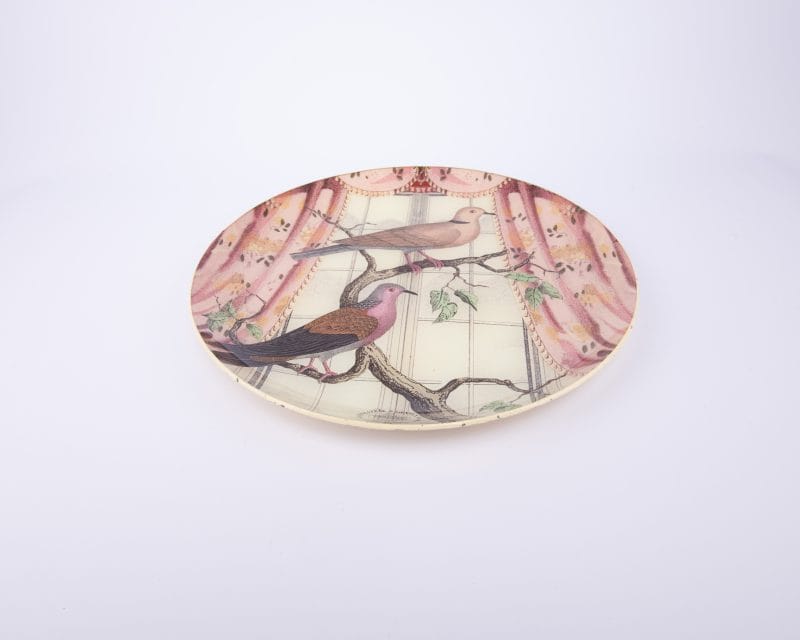 John Derian. Wall Decorative Plate Designed with Birds