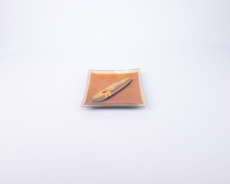 John Derian. Wall Decorative Plate Designed with Cigar