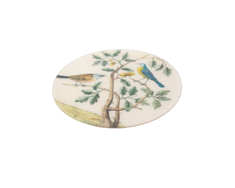 John Derian. Wall Decorative Plate Designed with Birds