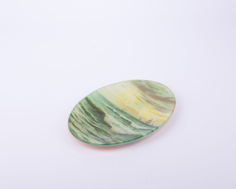 John Derian. Wall Decorative Plate with Sea Illustration