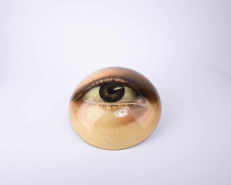 John Derian. Decorative Bowl Featuring Right Eye Illustration