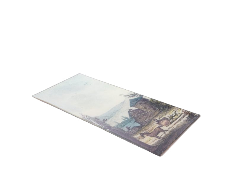 John Derian. Wall Decorative Plate Designed with A Medieval Scene