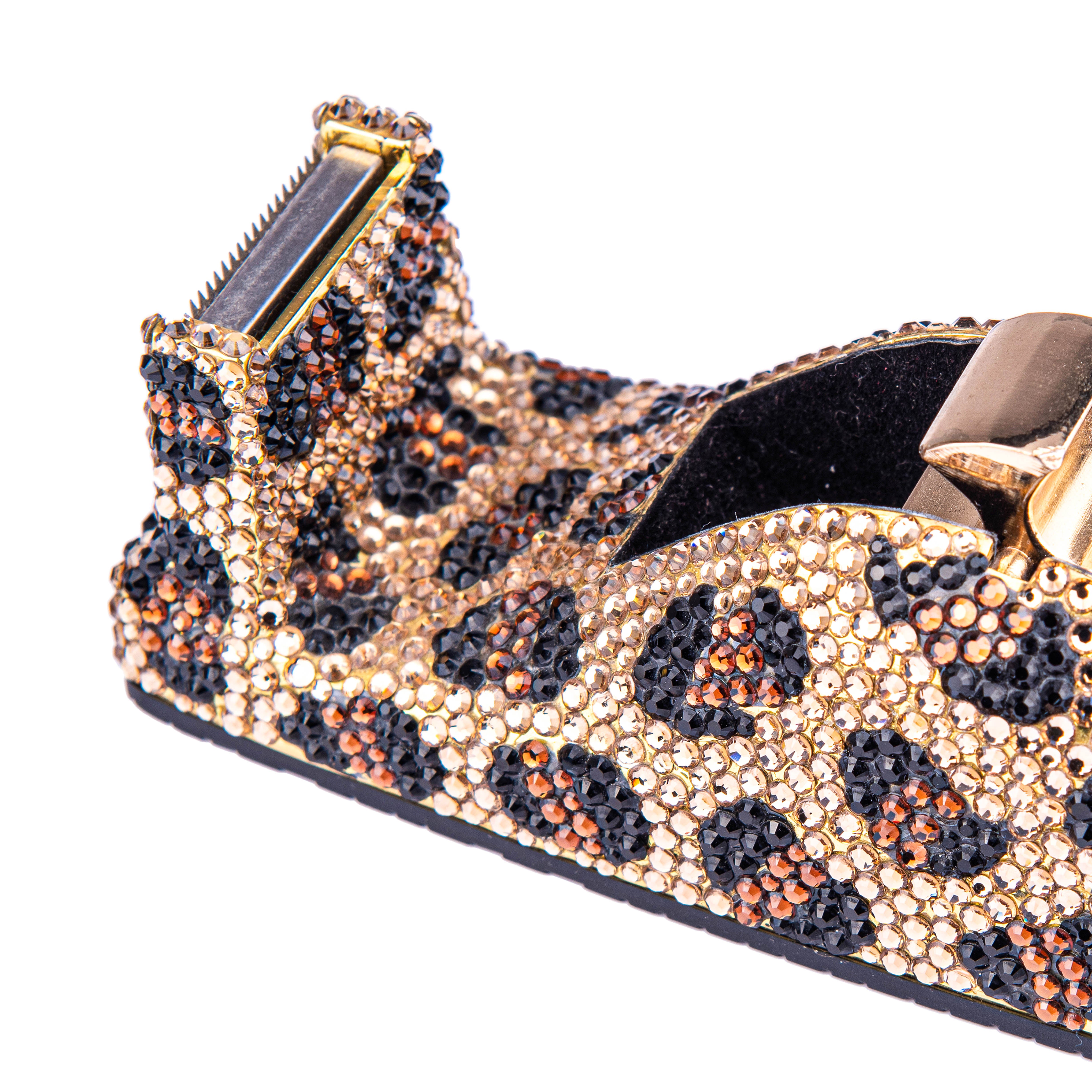 Stephanie Imports. Tape Dispenser in Leopard Print Studded with Swarovski