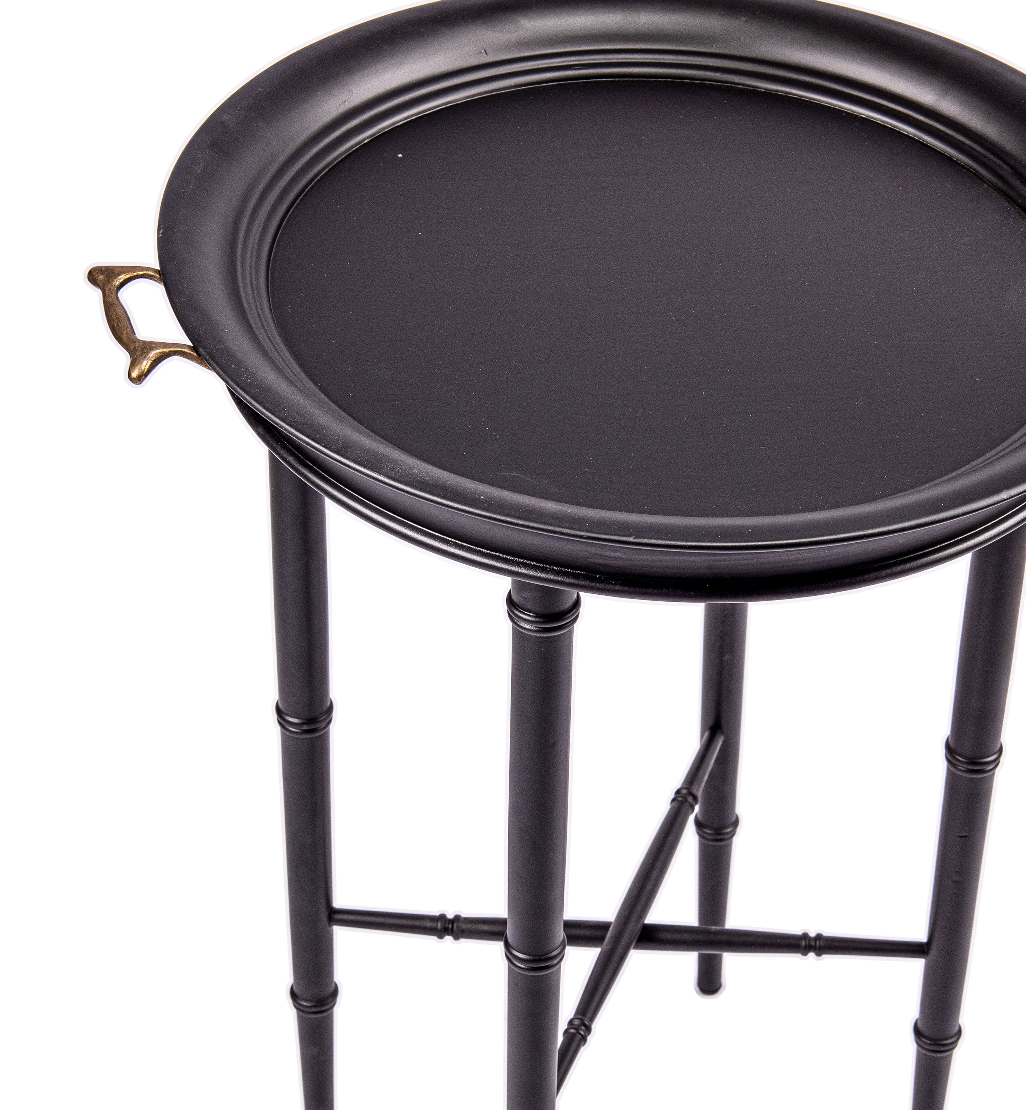 Bailey Street. Black Tray Serving Table