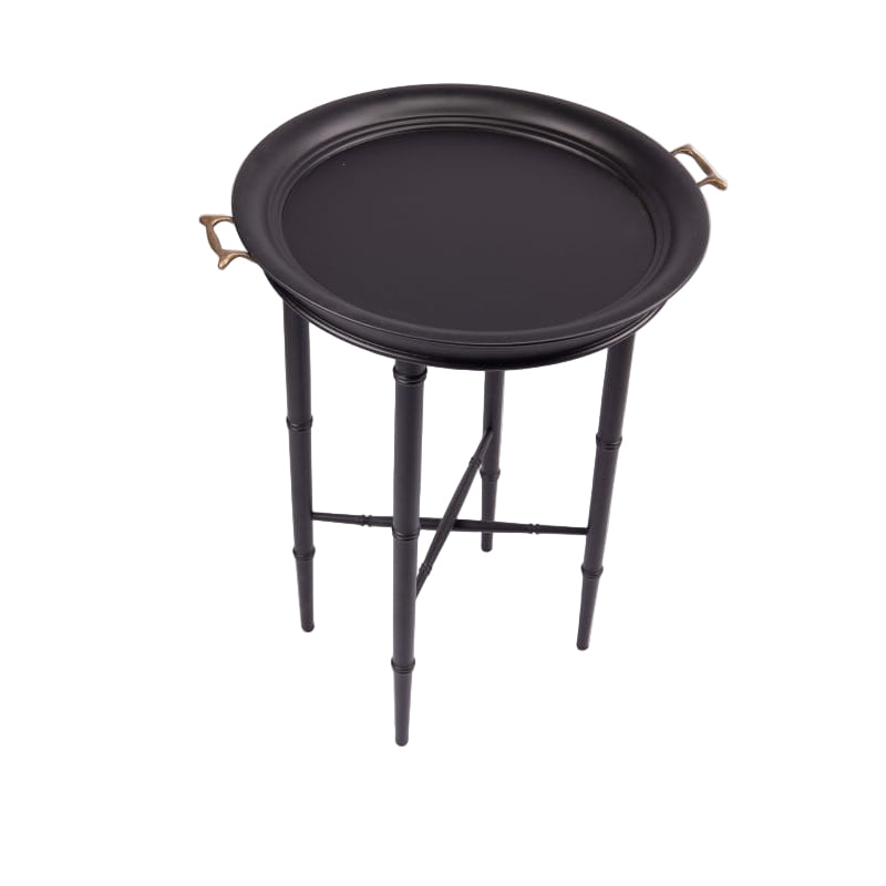 Bailey Street. Black Tray Serving Table
