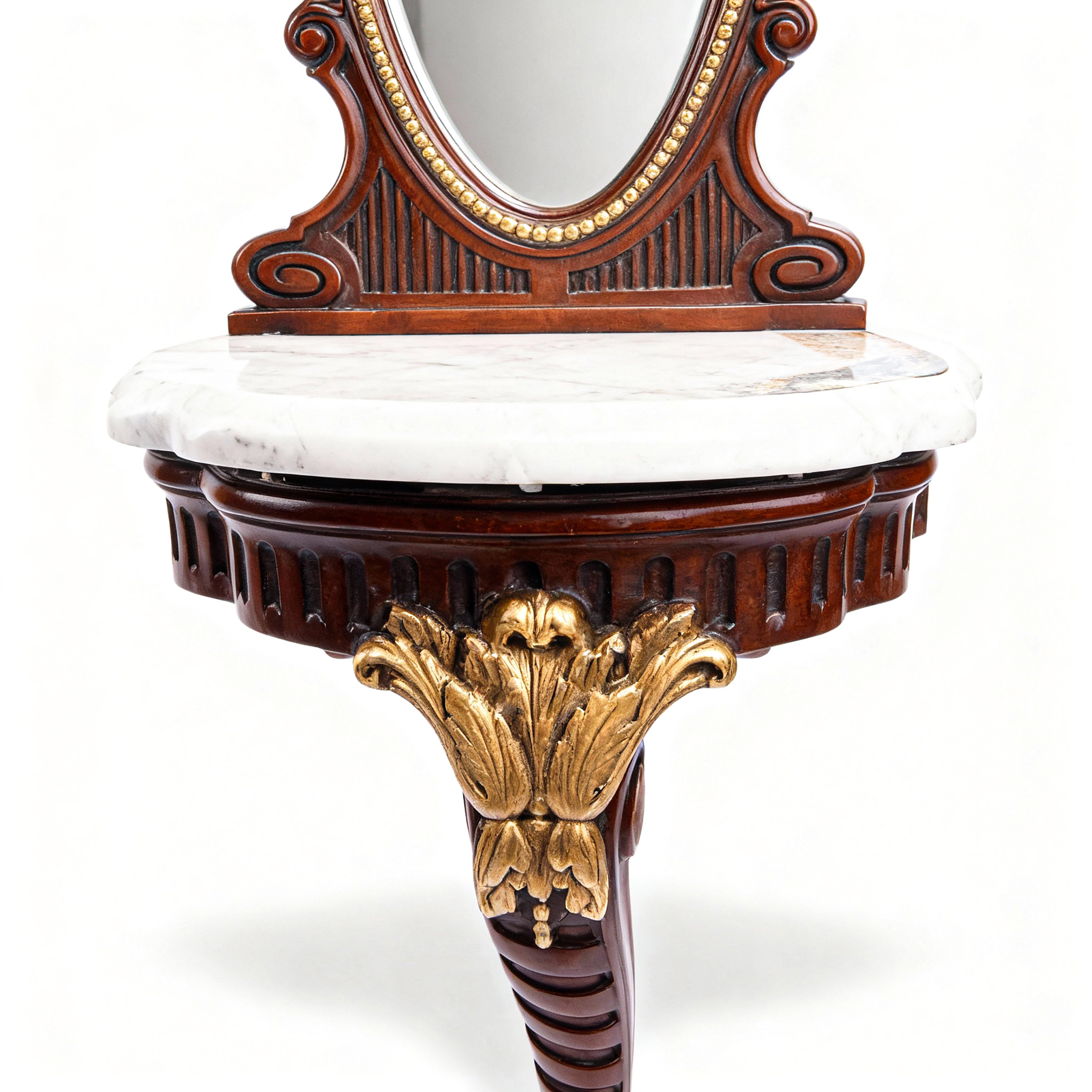 Jansen Furniture. Console Table & Mirror. Large Size