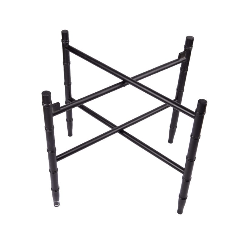 Notre Monde. Black Folding Tray Table with Wide Legs. Large Size