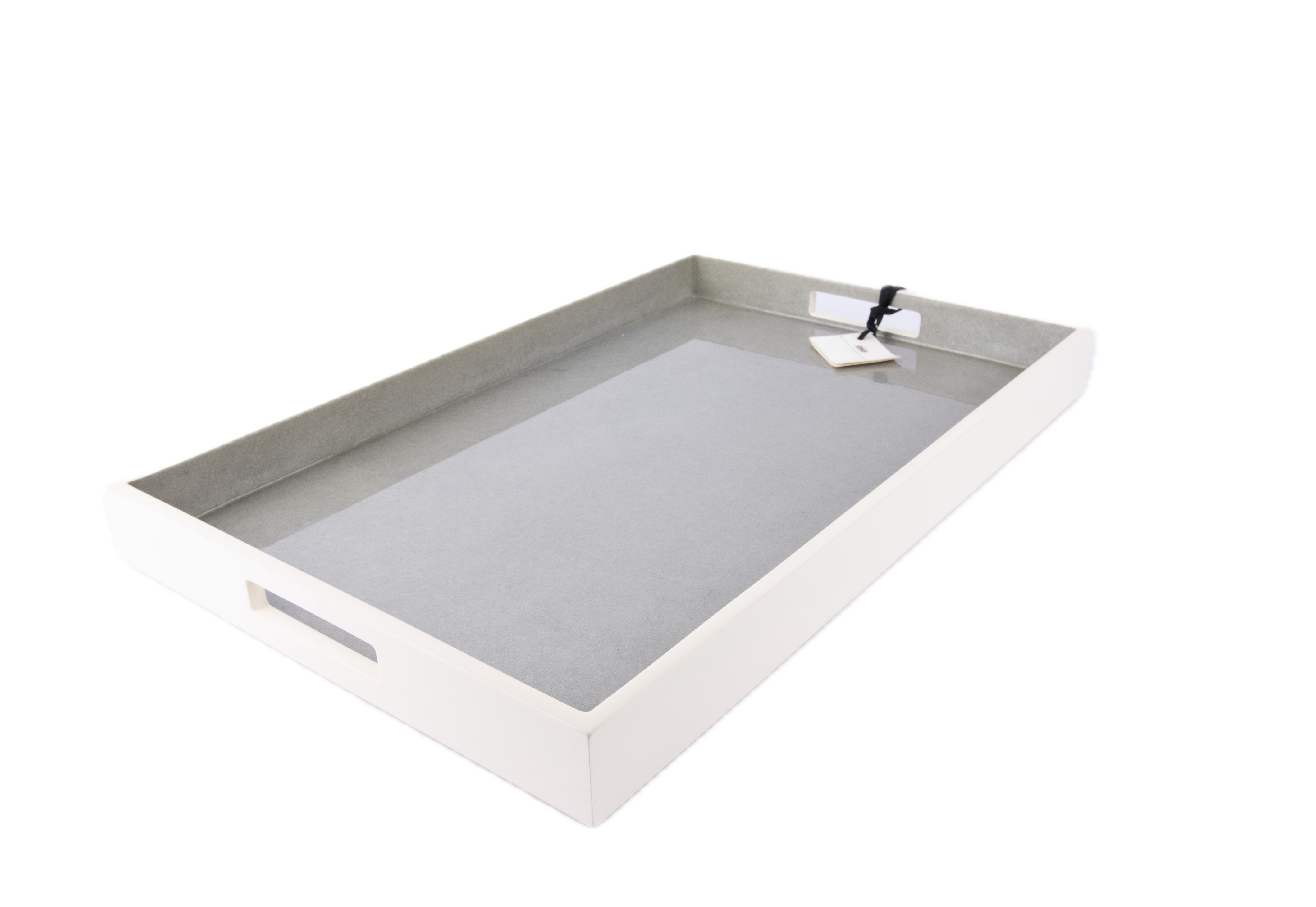 Pacific Connections. Serving Tray Lacquer Silver Leaf Collection