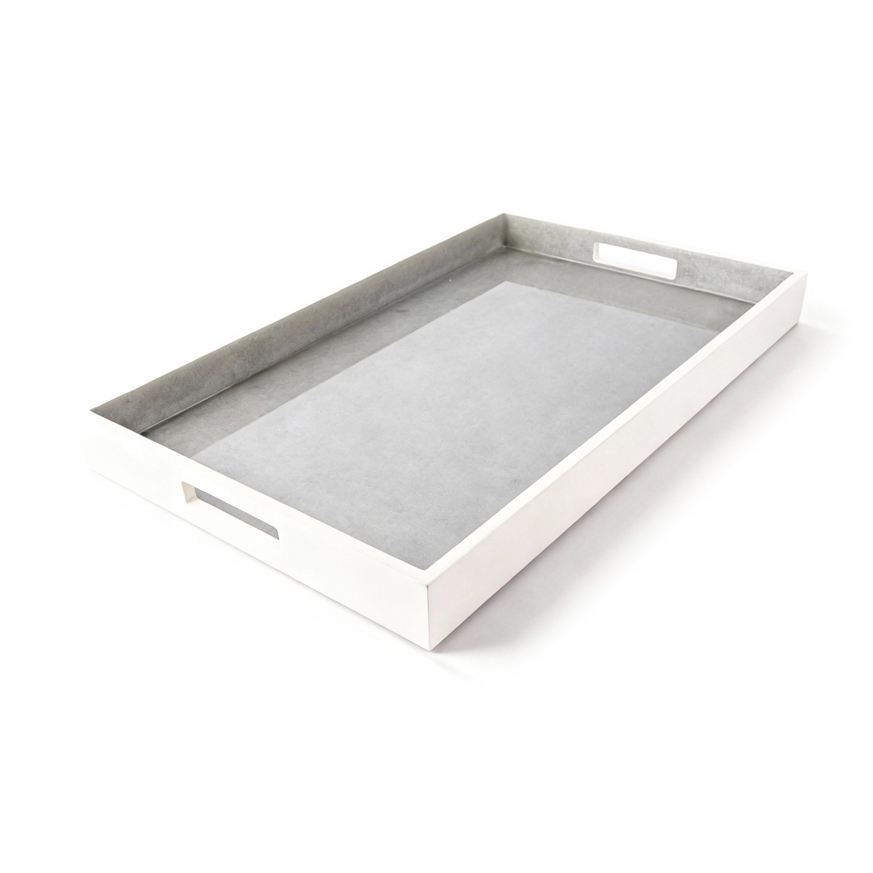 Pacific Connections. Serving Tray Lacquer Silver Leaf Collection