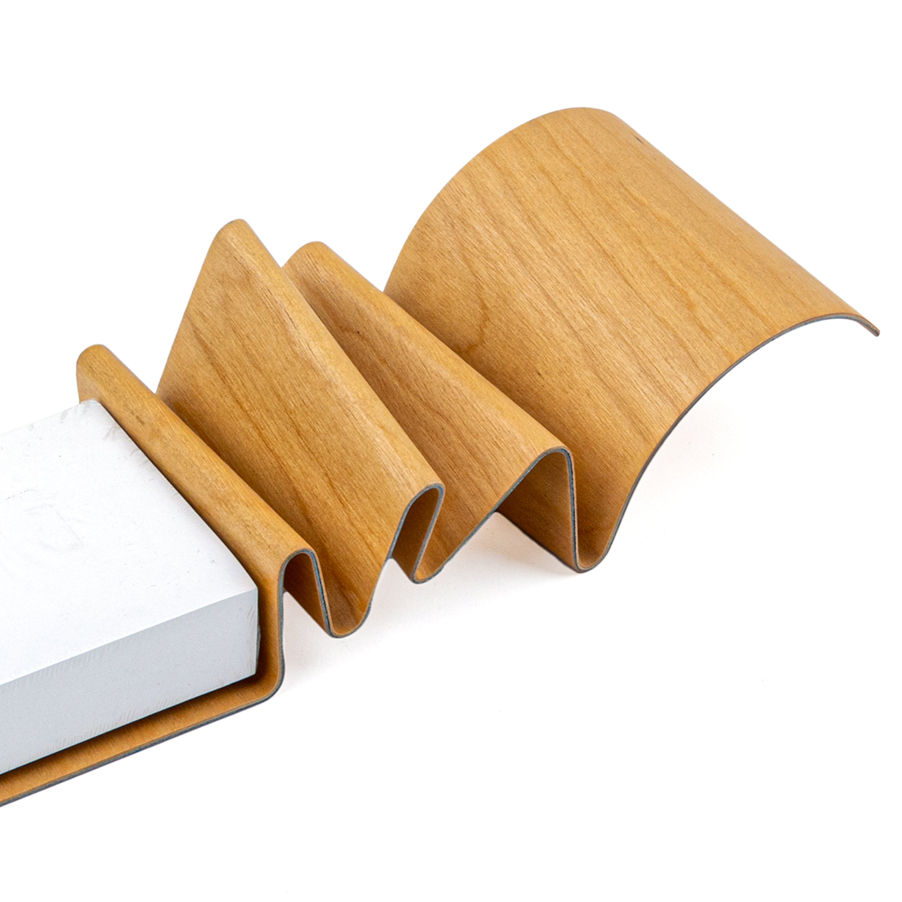 Schleeh Design. Clear Wood Design Note Paper Holder. Large Size
