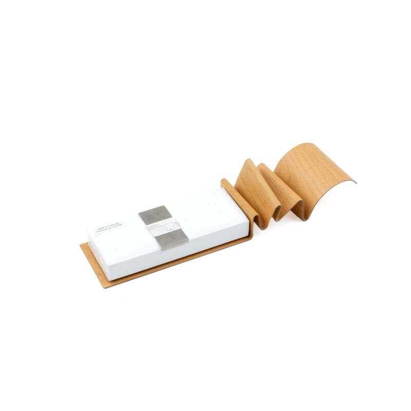 Schleeh Design. Clear Wood Design Note Paper Holder. Large Size