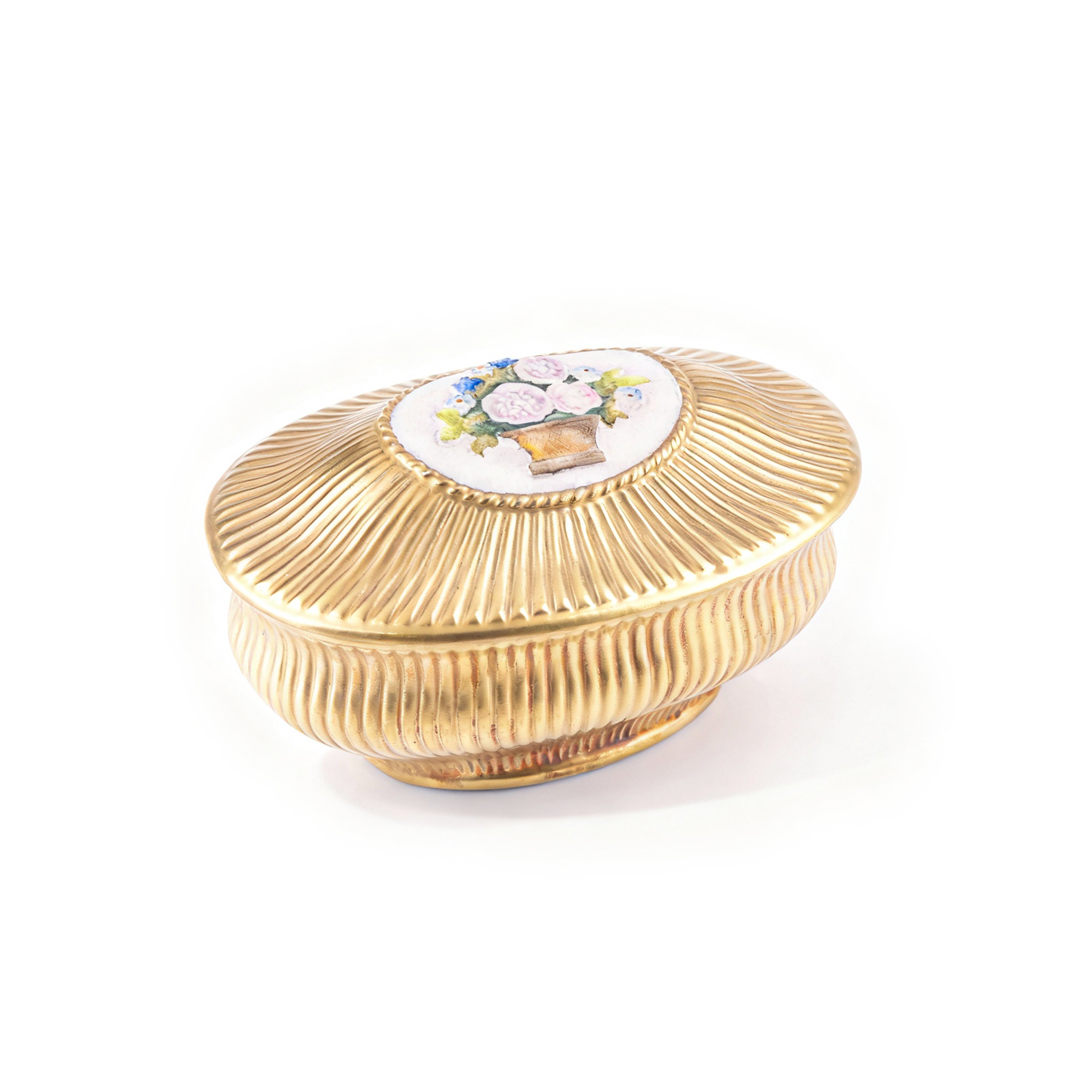 Villari. Caravaggio Hand Painted Porcelain Souvenir Box