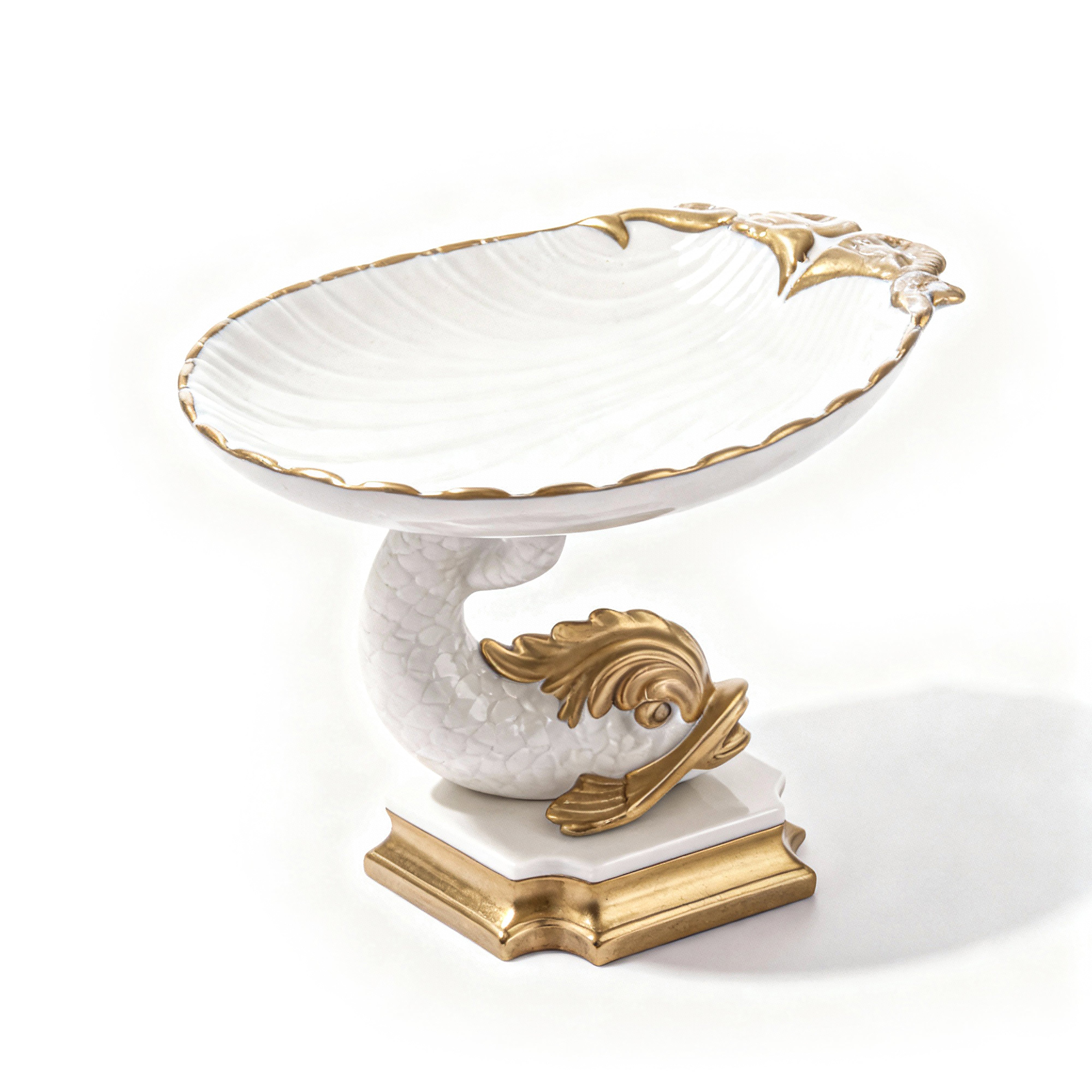 Villari. Rising Dolphin Candy Plate. Medium Size