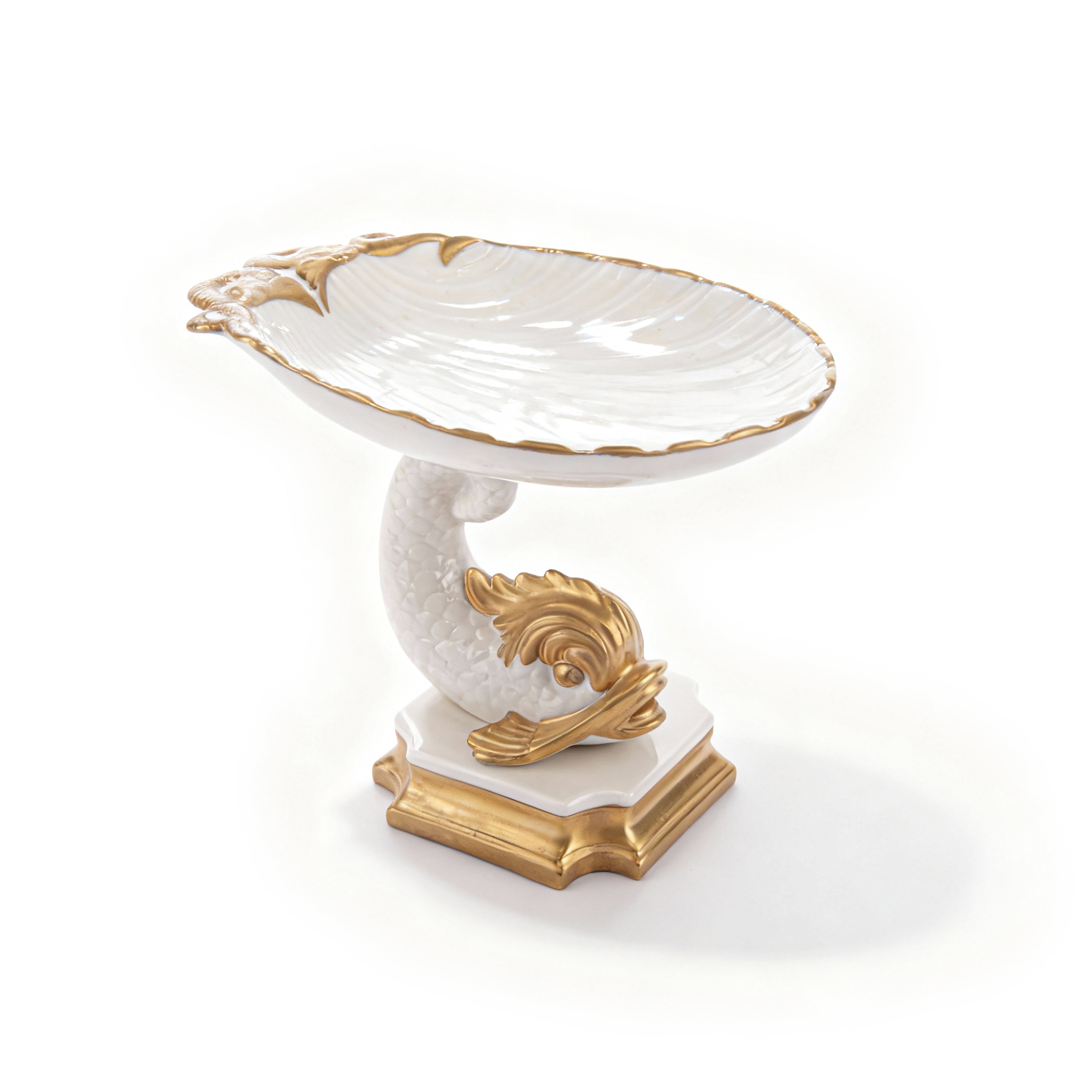 Villari. Rising Dolphin Candy Plate. Medium Size