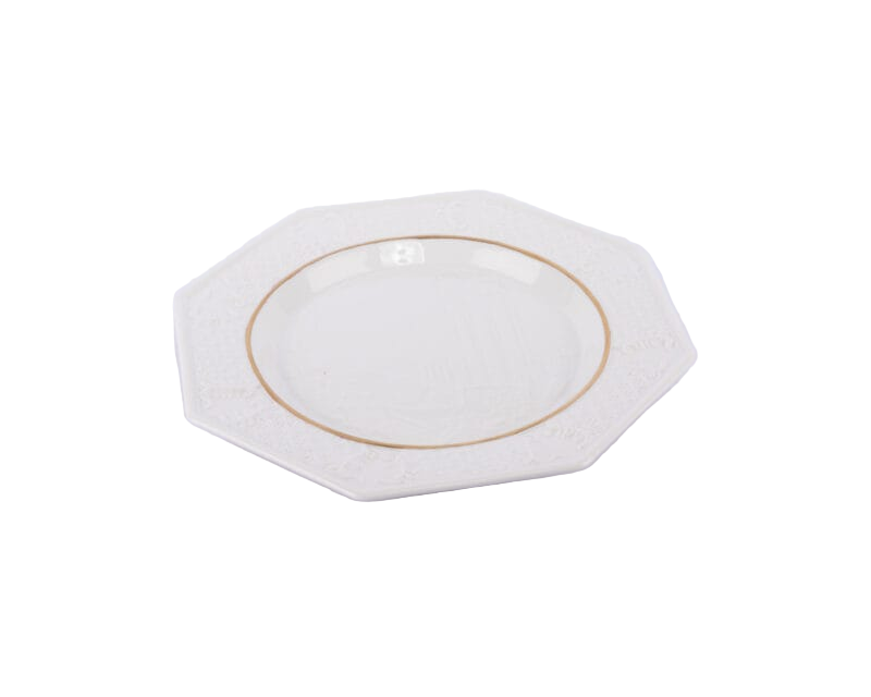 Villari. Octagonal Shaped Decorative Plate. Medium Size