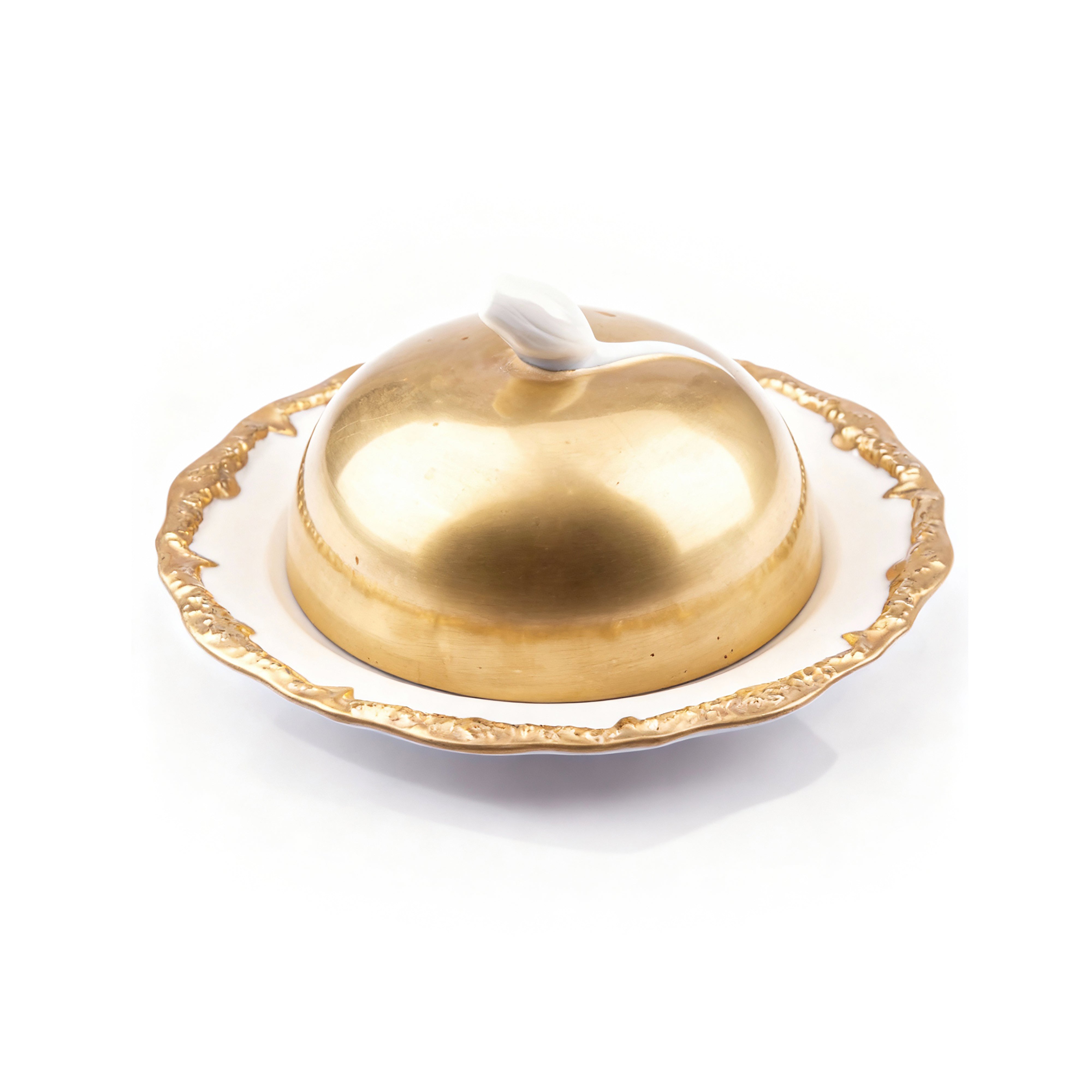 Villari. Tulip Butter Dish With Cloche. Small Size