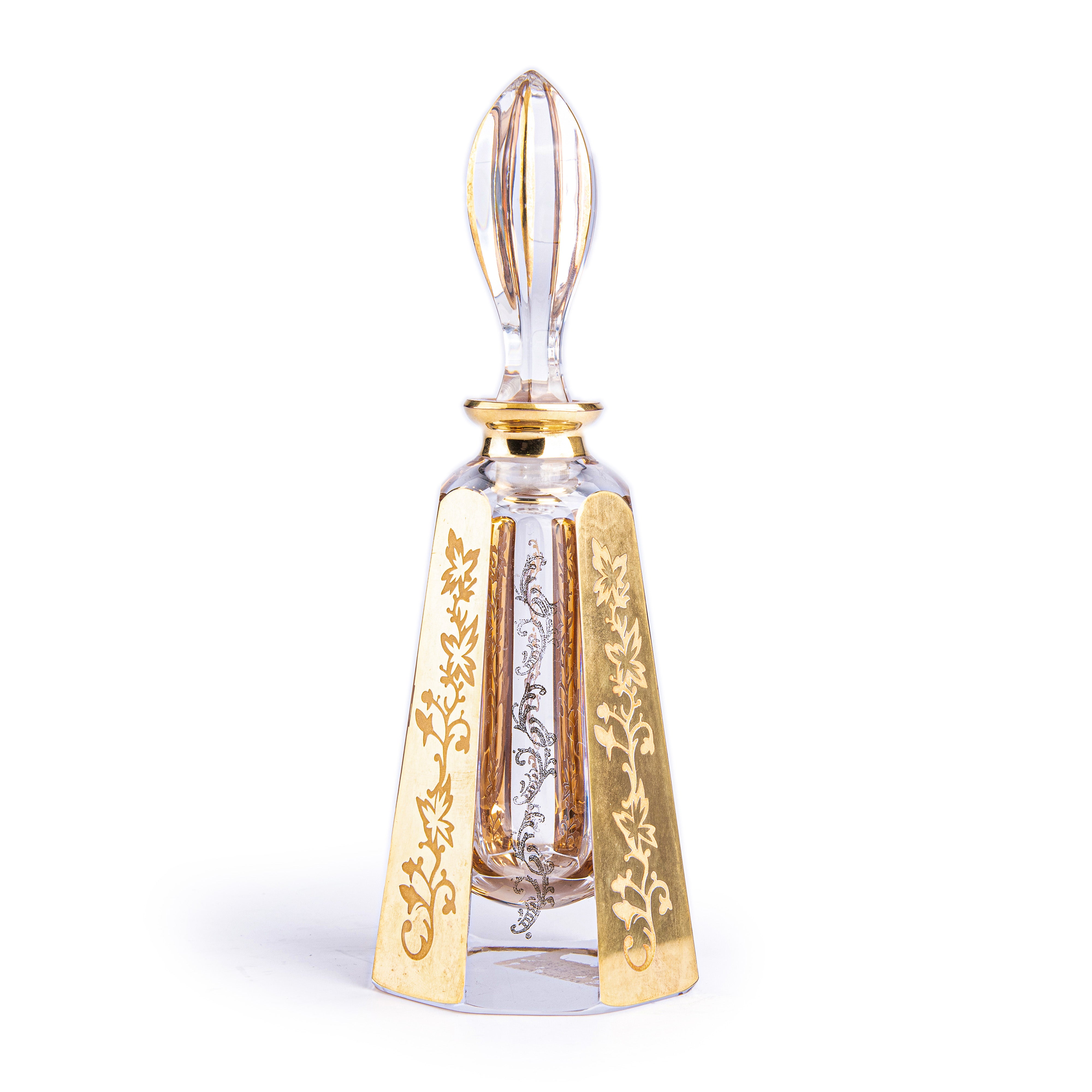 Idée Art Exclusive. Handmade German Crystal Perfume Bottle & Gilded. 150 ml