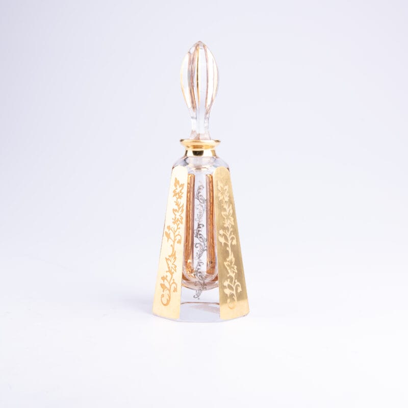 Idée Art Exclusive. Handmade German Crystal Perfume Bottle & Gilded. 150 ml