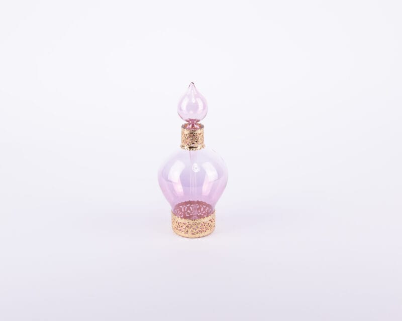 Villari. Purple & Gold Glass Perfume Bottle. 300 ML