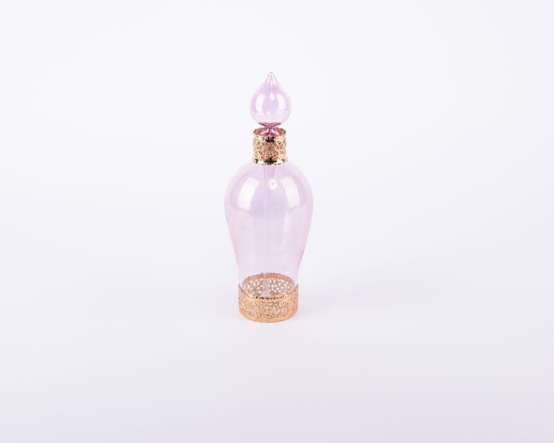 Villari. Purple & Gold Glass Perfume Bottle. 350 ML