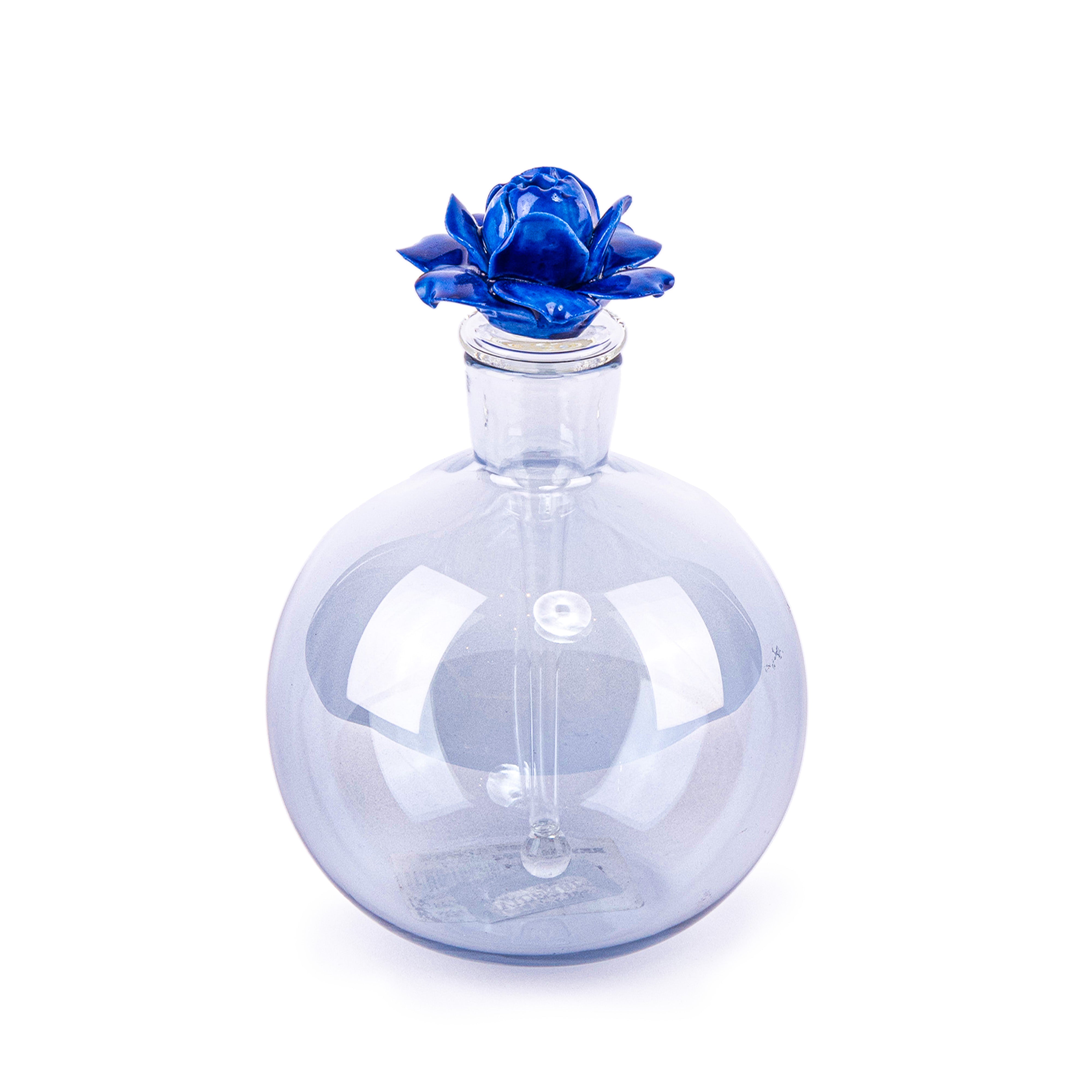 Villari. Blue Glass Perfume Bottle. 300 ML