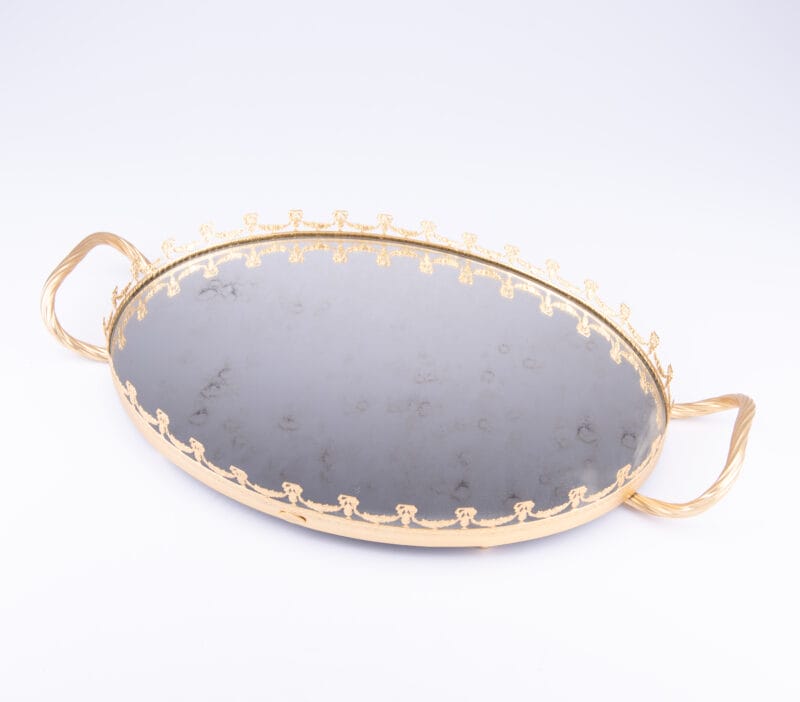 Villari. Imperial Tray Coated in Gold. Small Size