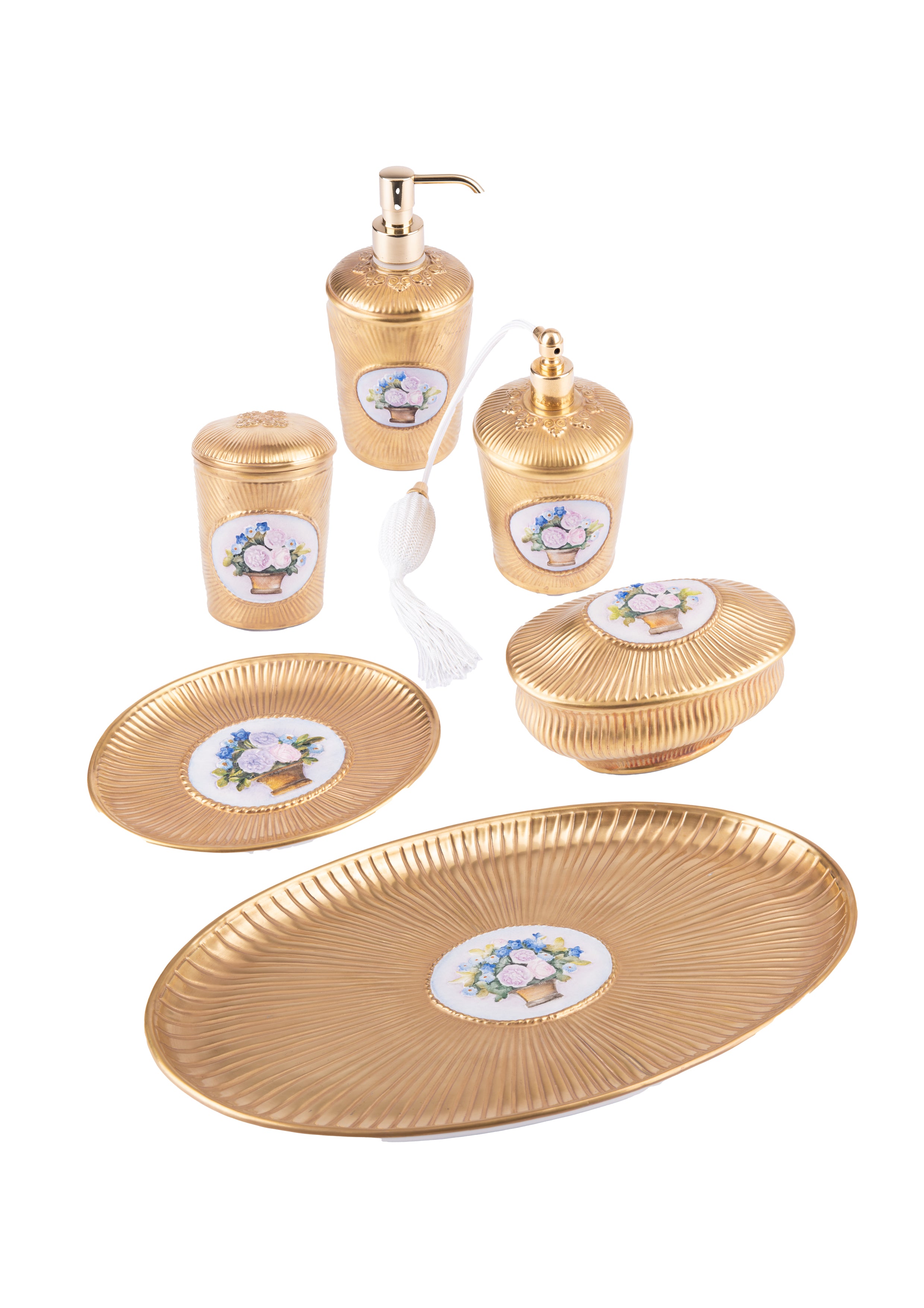 Villari.Caravaggio Hand Painted Porcelain Set.