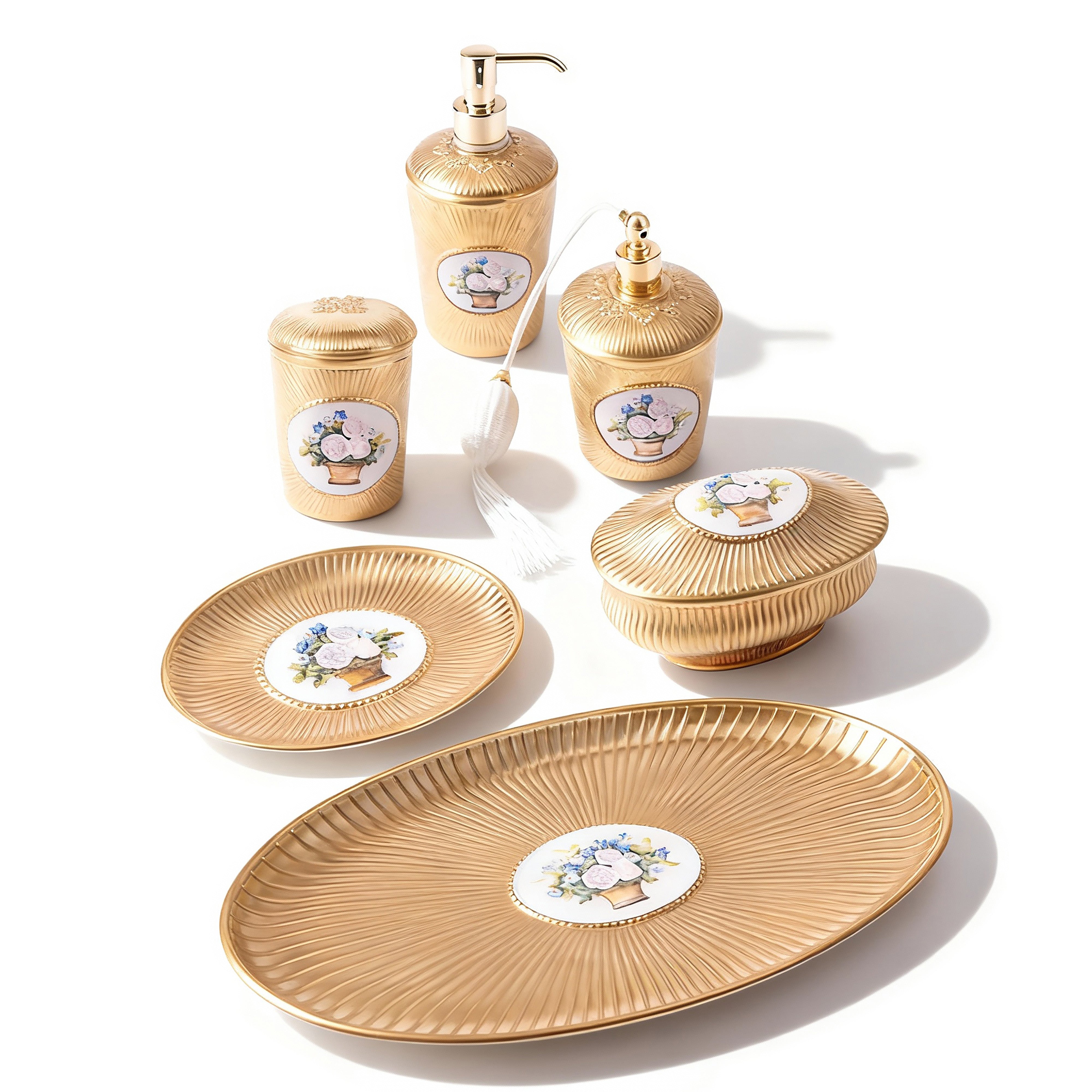 Villari.Caravaggio Hand Painted Porcelain Set.