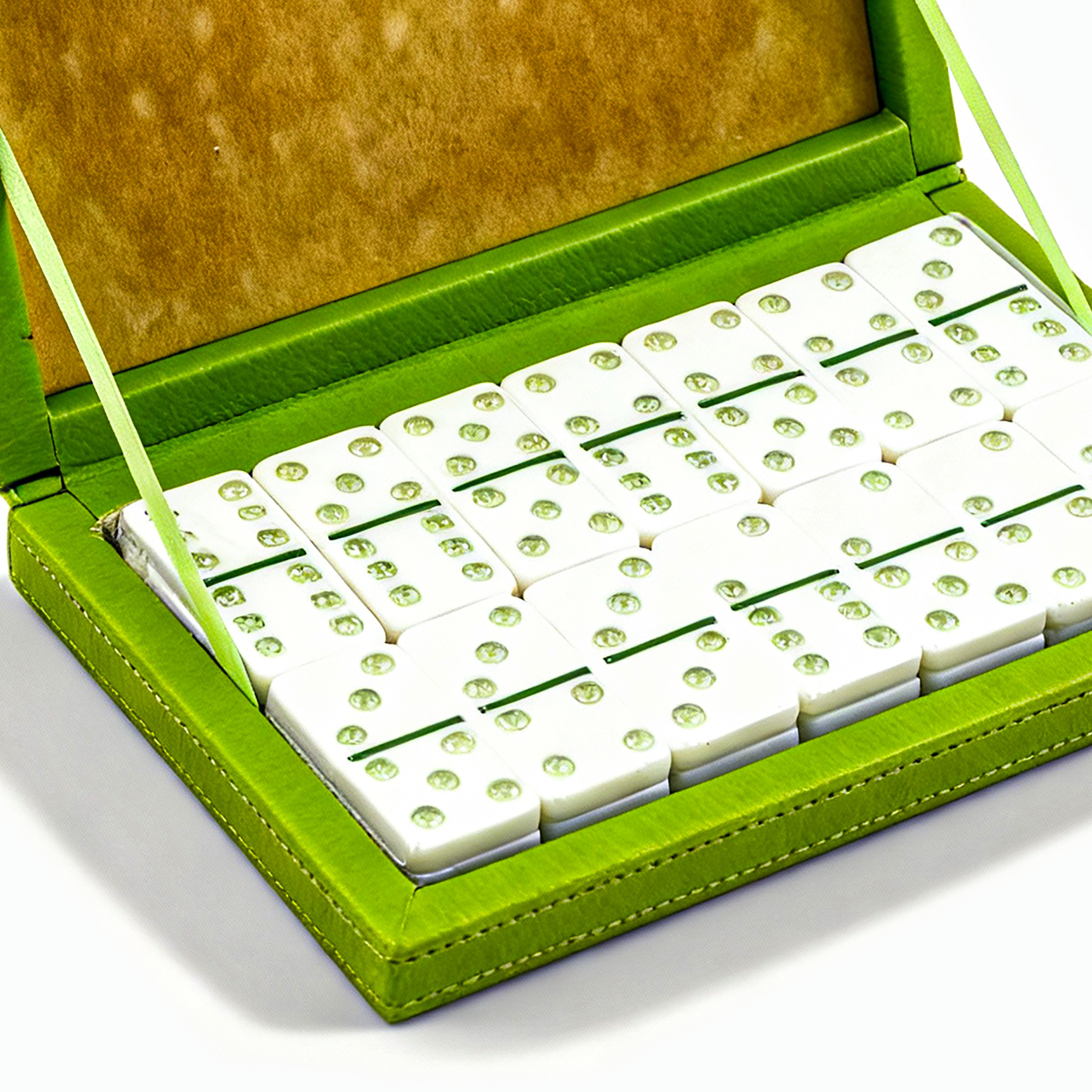 Aloise / Toss Design. Zebra Domino Set Studded with Swarovski. Medium Size