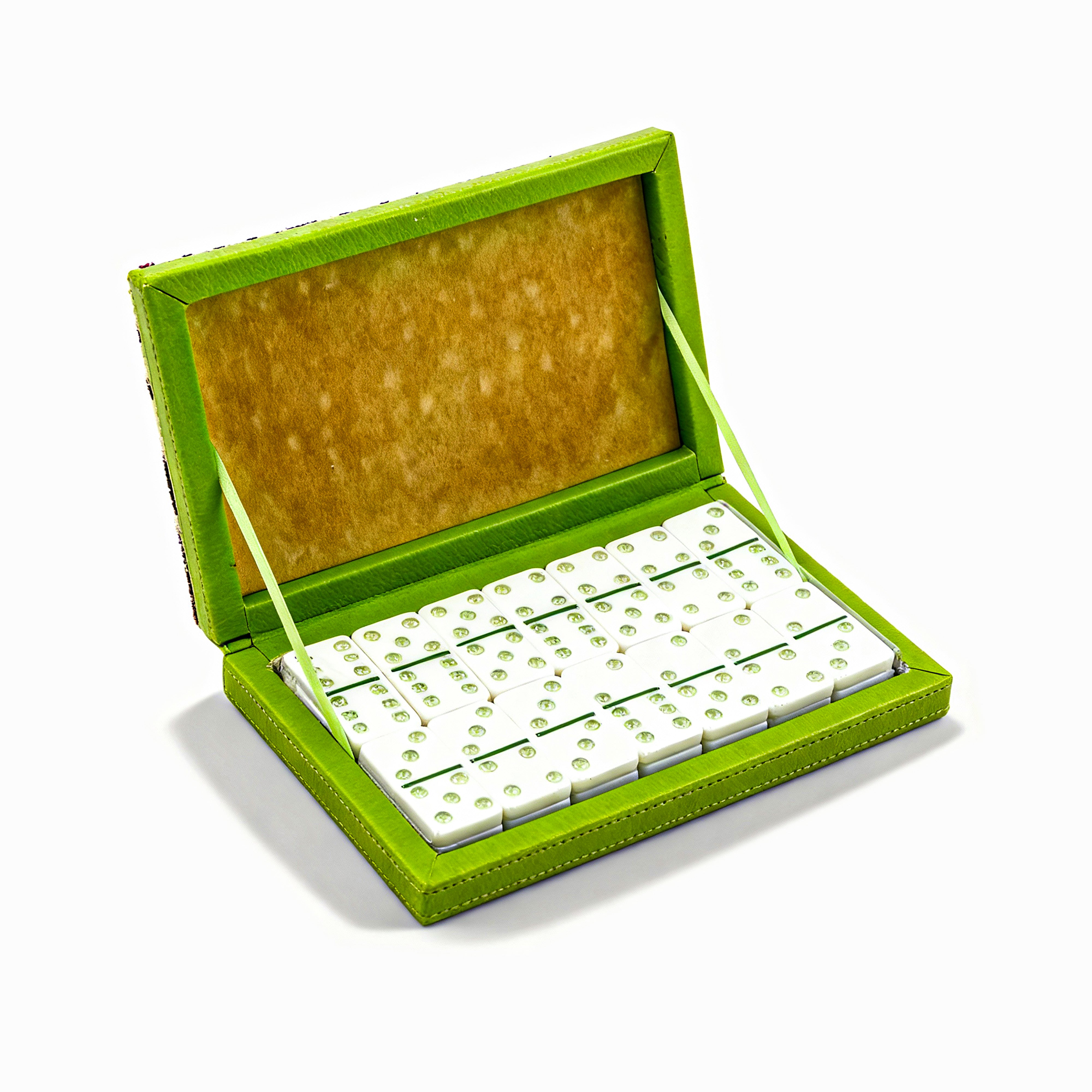 Aloise / Toss Design. Zebra Domino Set Studded with Swarovski. Medium Size