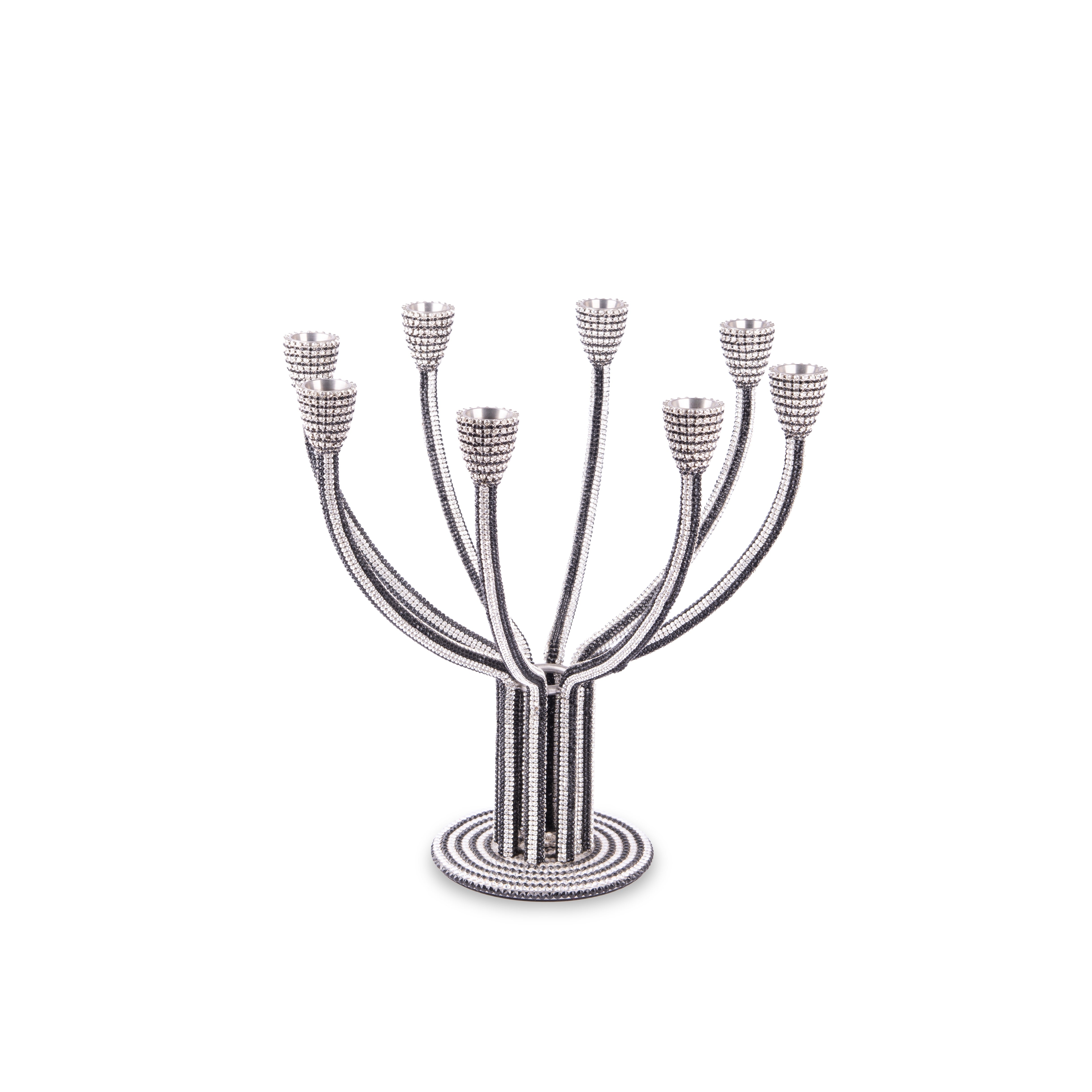 B.B Simon. Candle Holder Studded with Swarovski