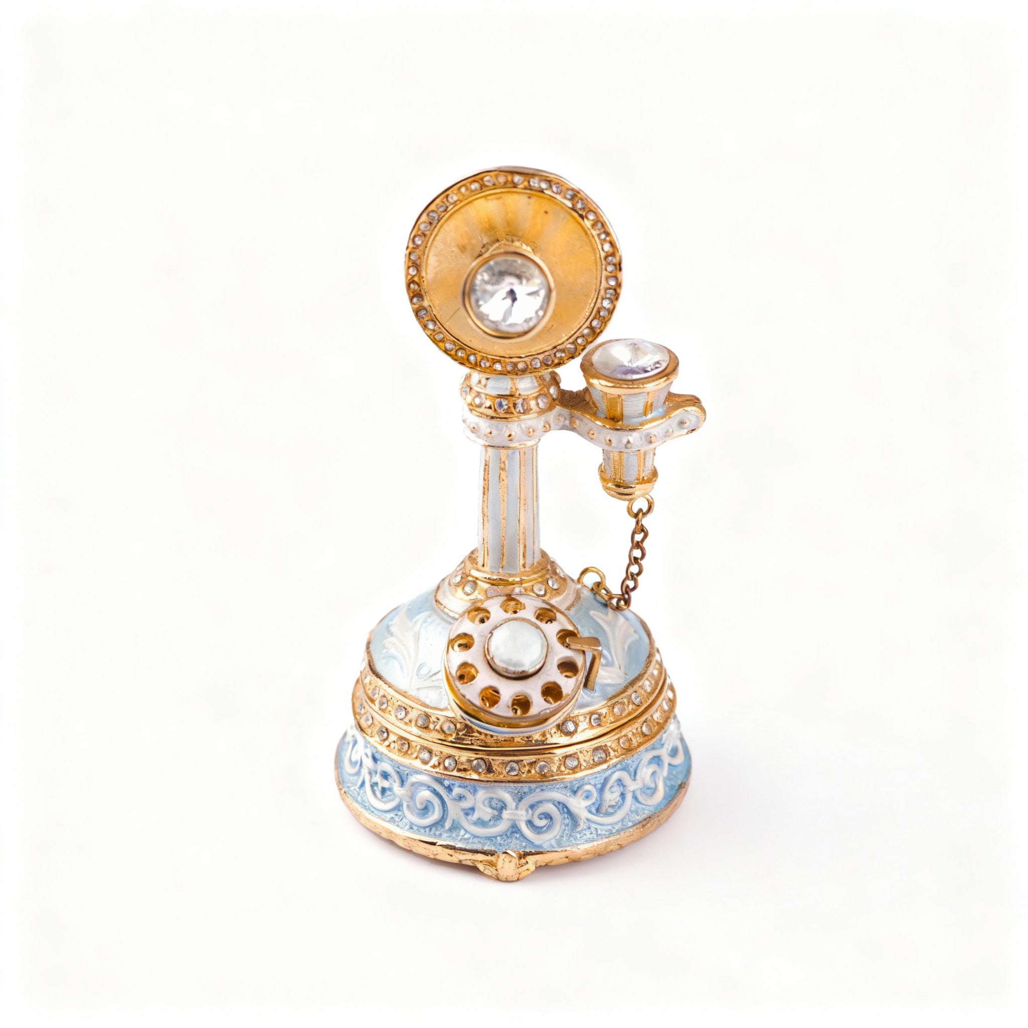 Godinger. Telephone Box Studded with Swarovski.