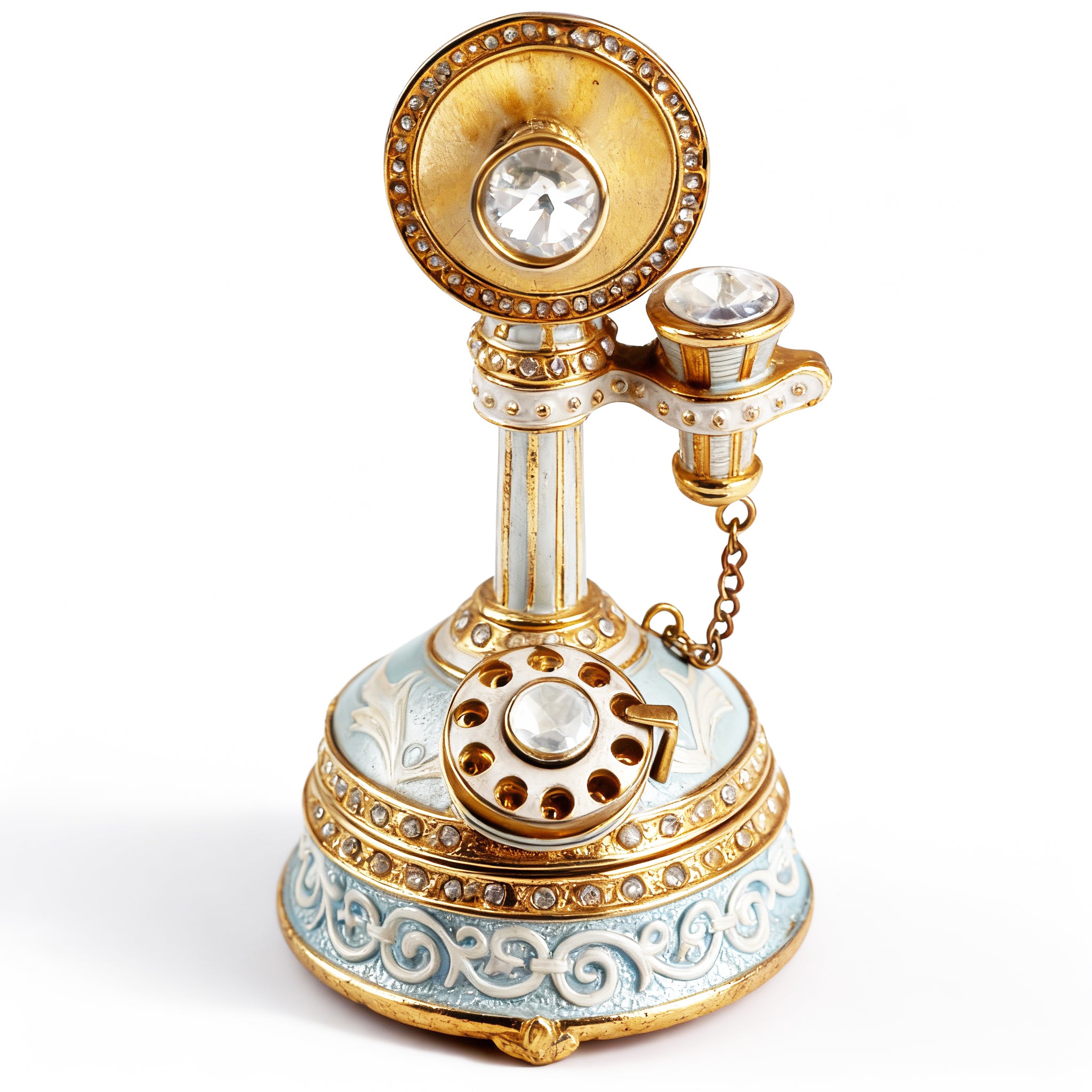 Godinger. Telephone Box Studded with Swarovski.