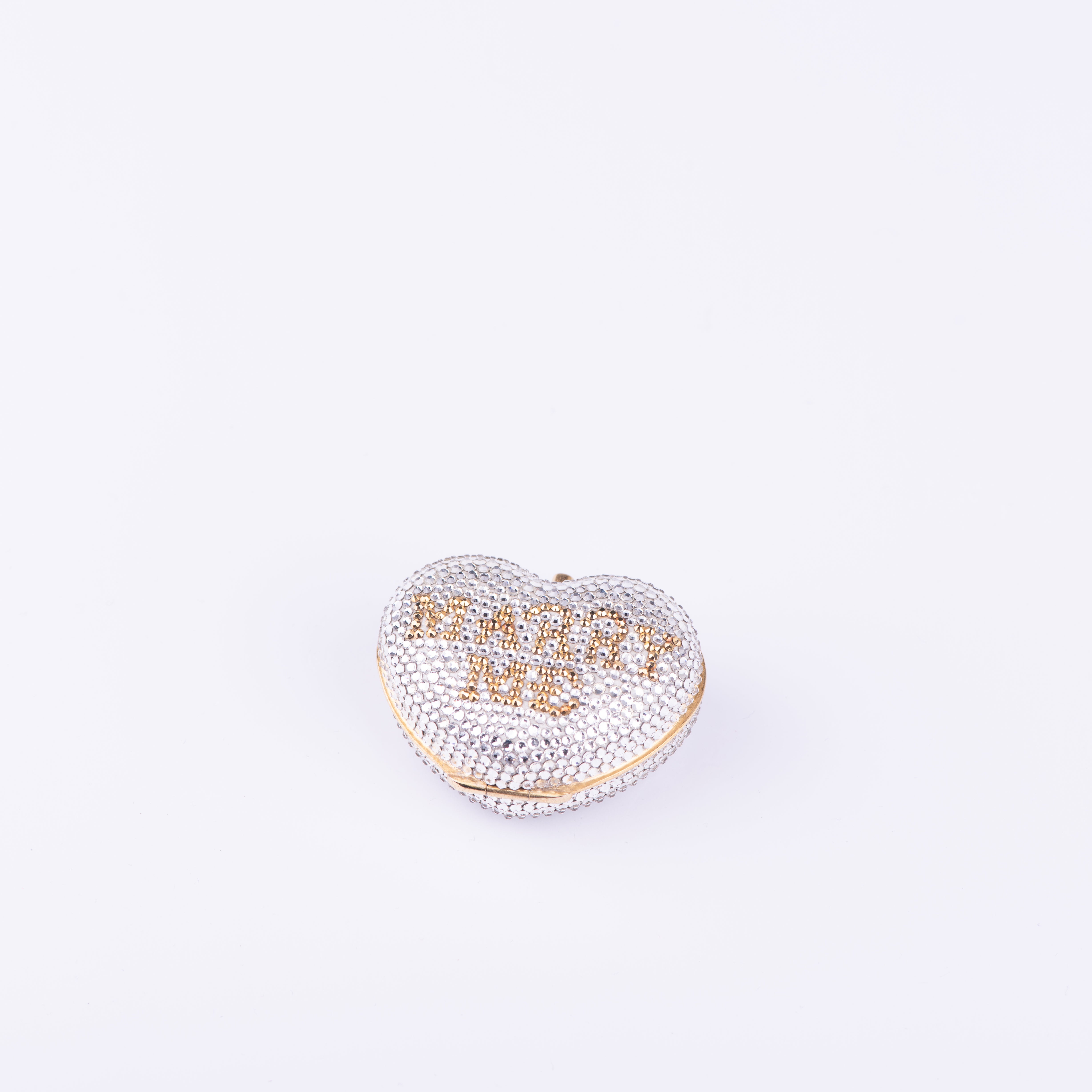 Judith Leiber. "Marry Me" Jewellery Case Studded with Swarovski. Small Size