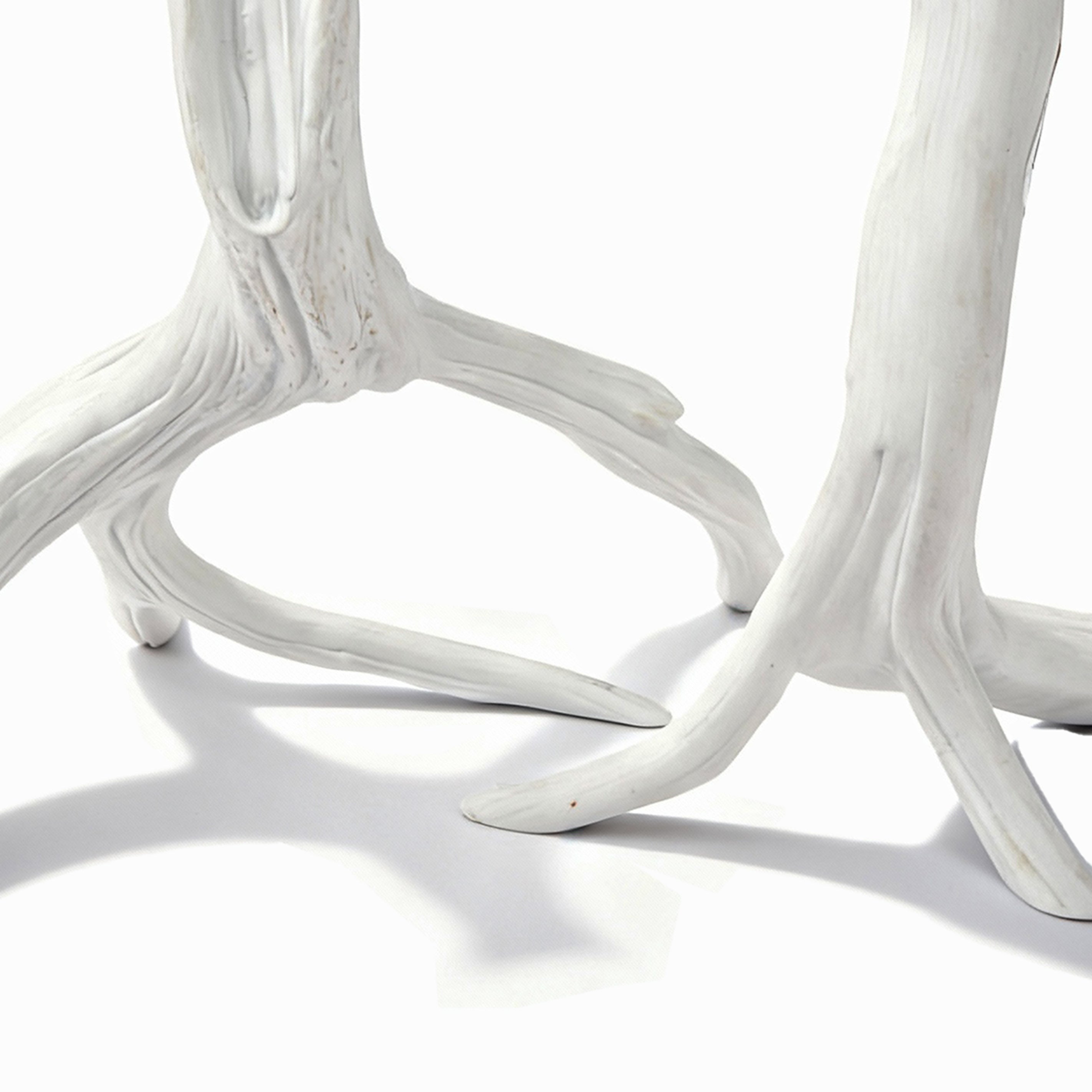 Nymphenburg. A Set of 2 Branch Candlesticks In White Bisque